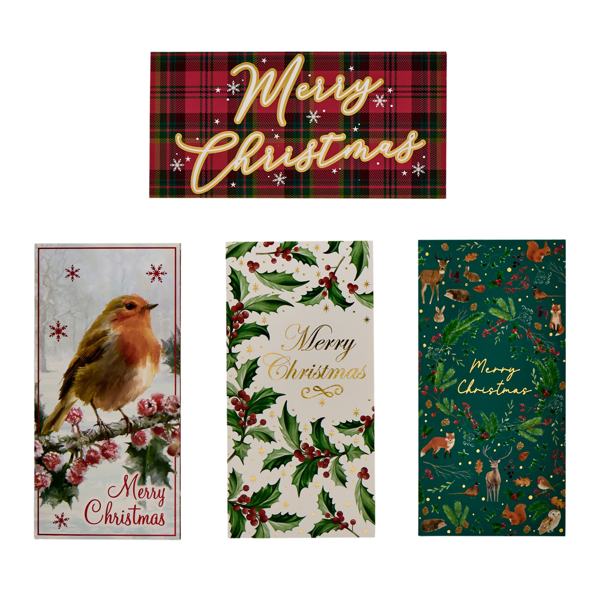 Classic Christmas Money Wallets - Pack of 4