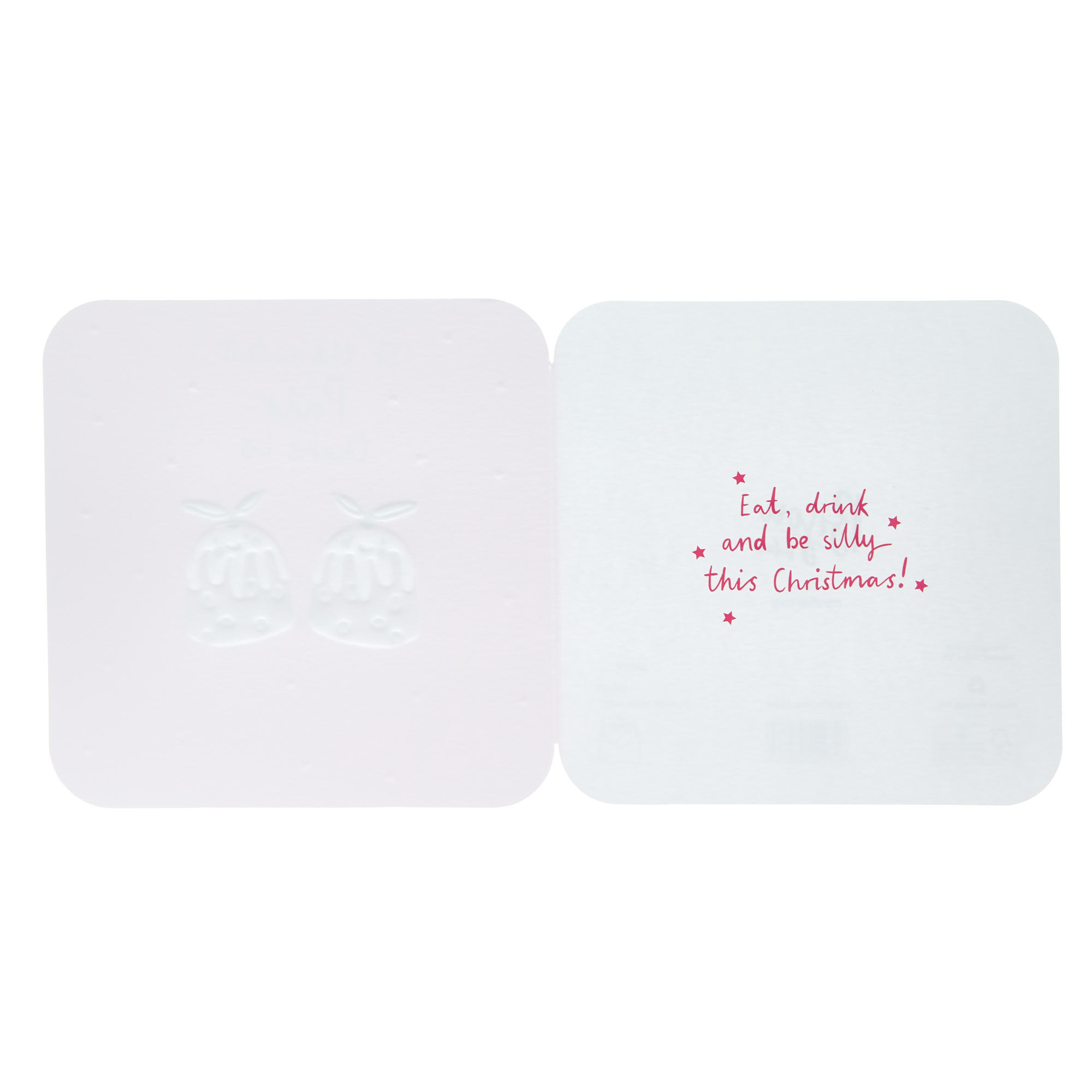 The Cutest Pair There Is Xmas Puddings Christmas Card