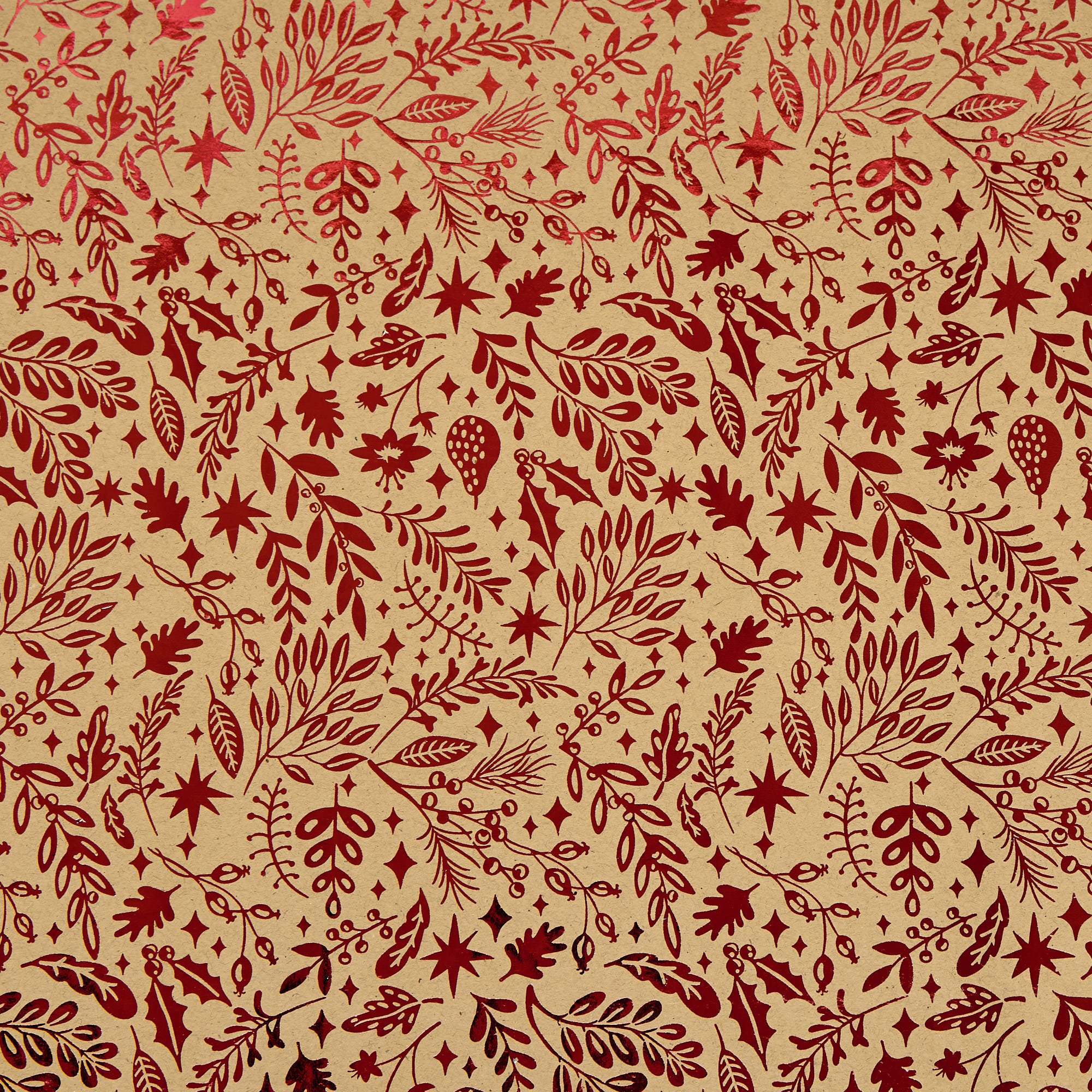 Red & Gold Christmas Wrapping Paper & Accessories - 12 Rolls