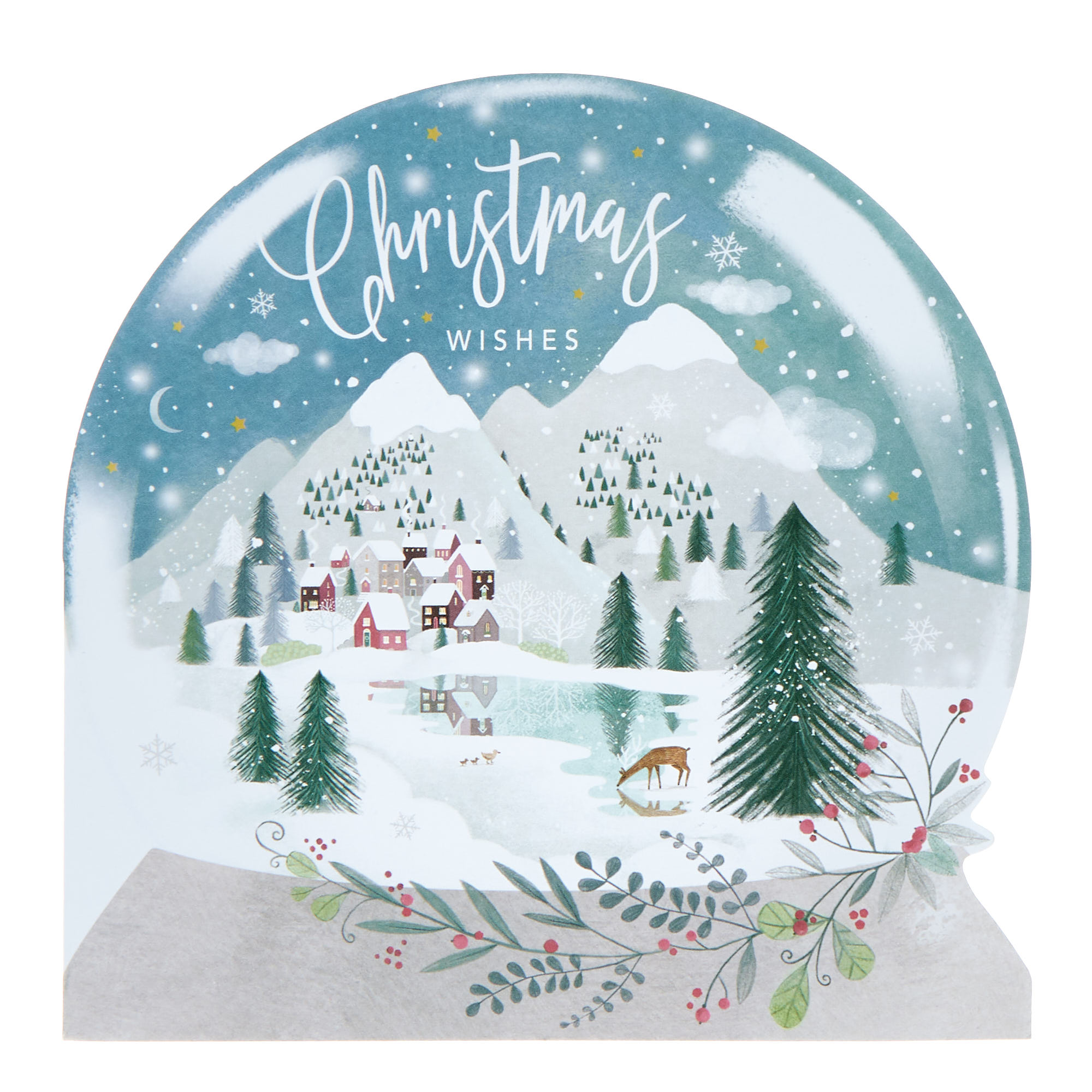 16 Charity Christmas Cards - Snow Globes (2 Designs)