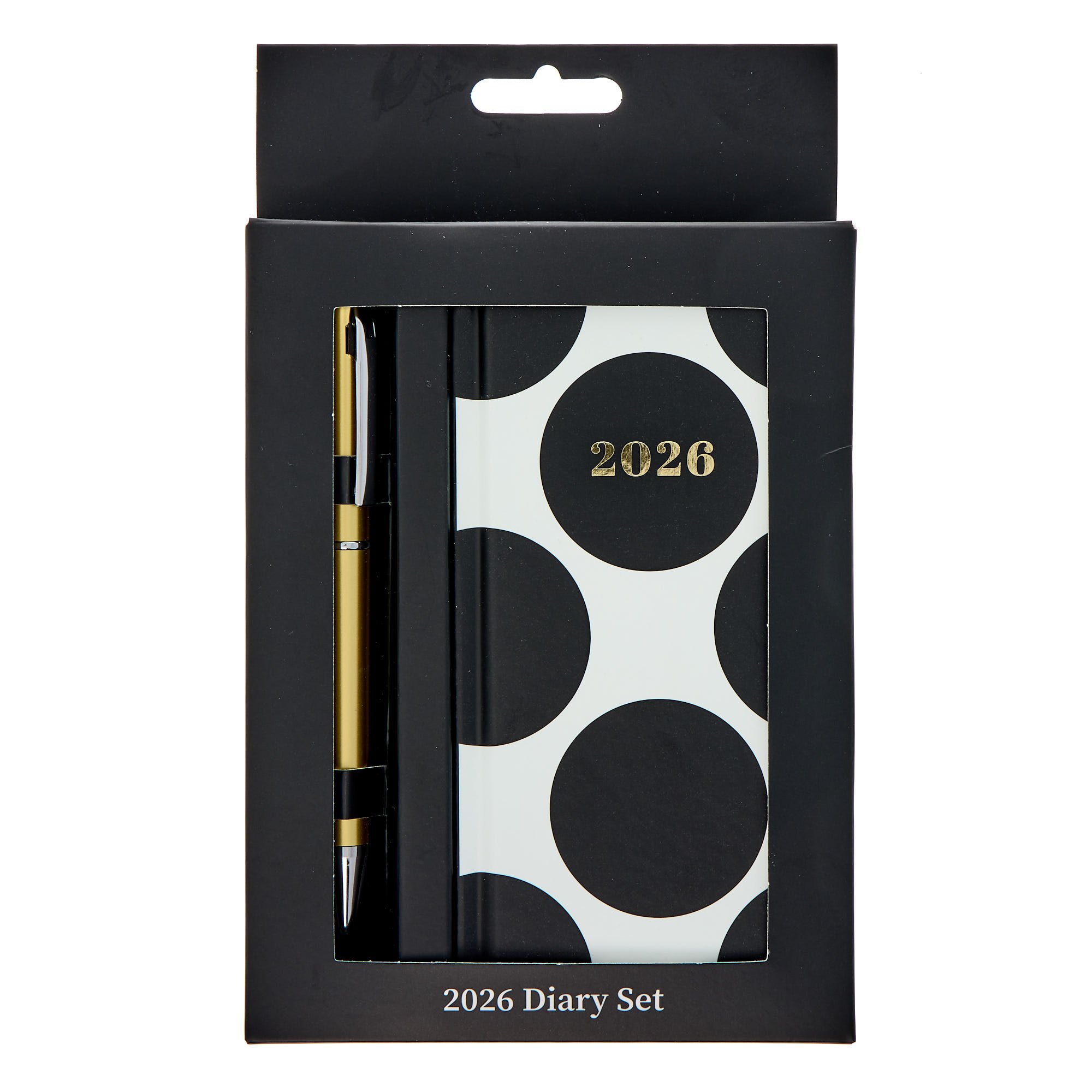 Slim Polka Dot 2026 Boxed Diary With Pen