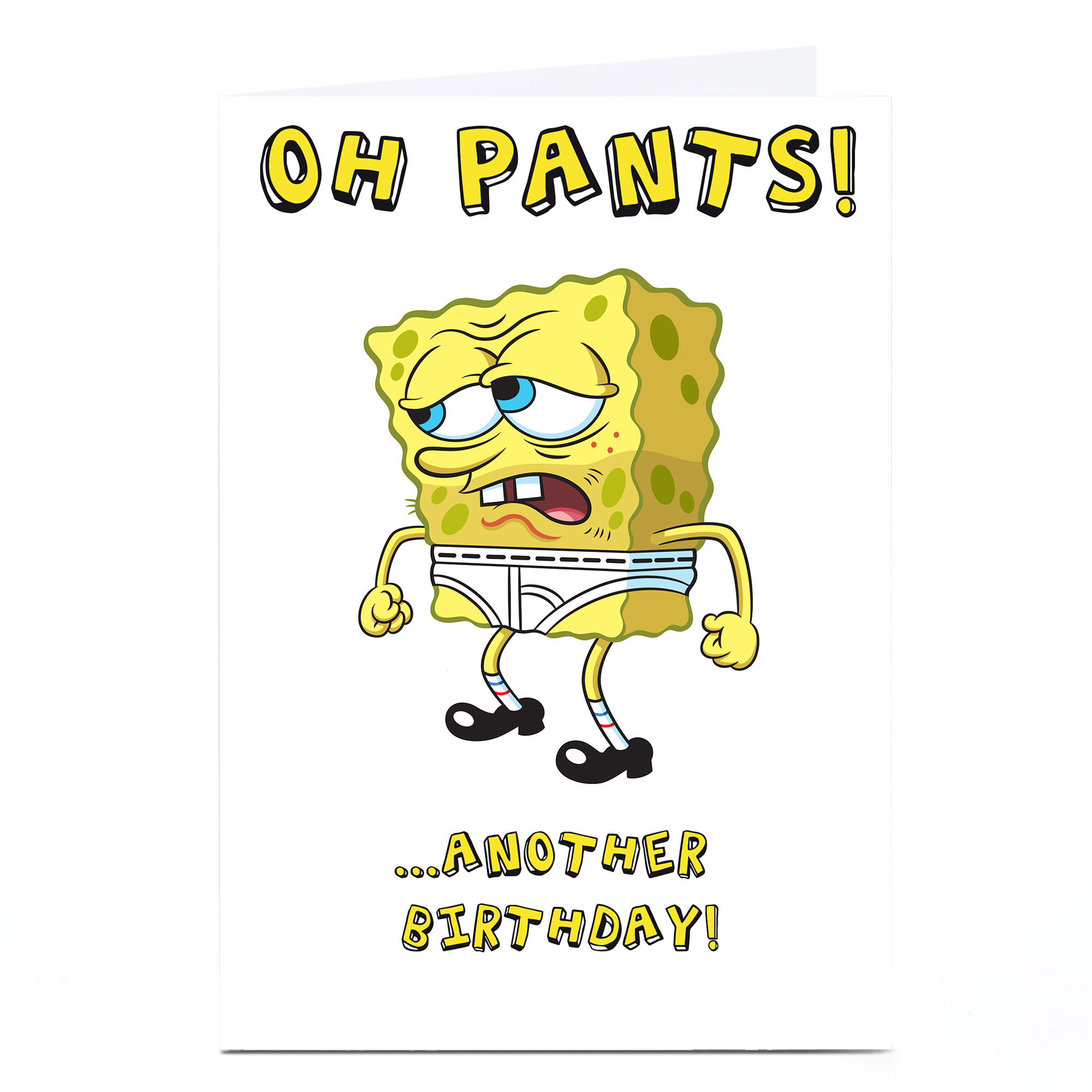 SpongeBob SquarePants Birthday Card - Oh Pants!