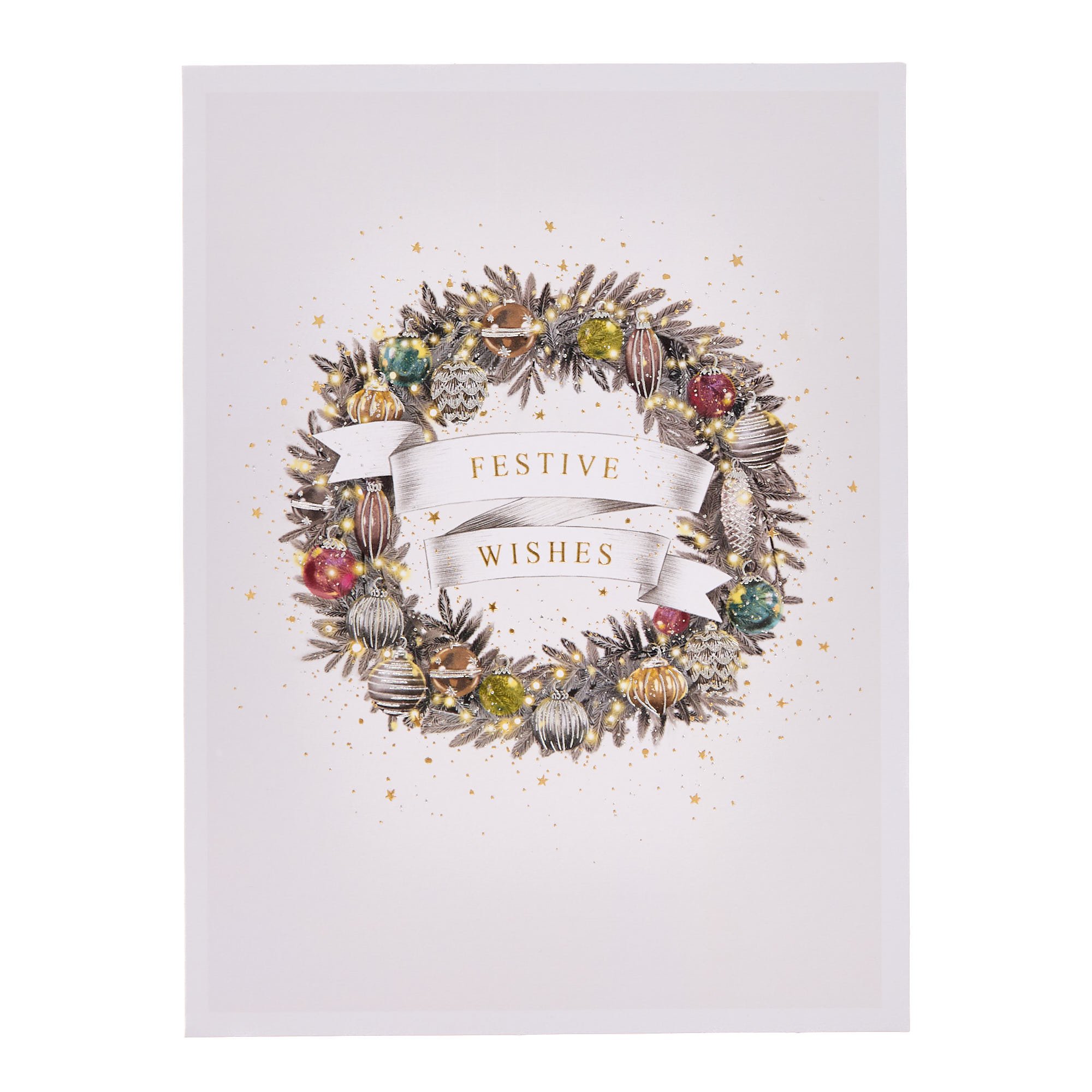 Deluxe Tree & Wreath Charity Christmas Cards - Pack of 10 (2 Designs)