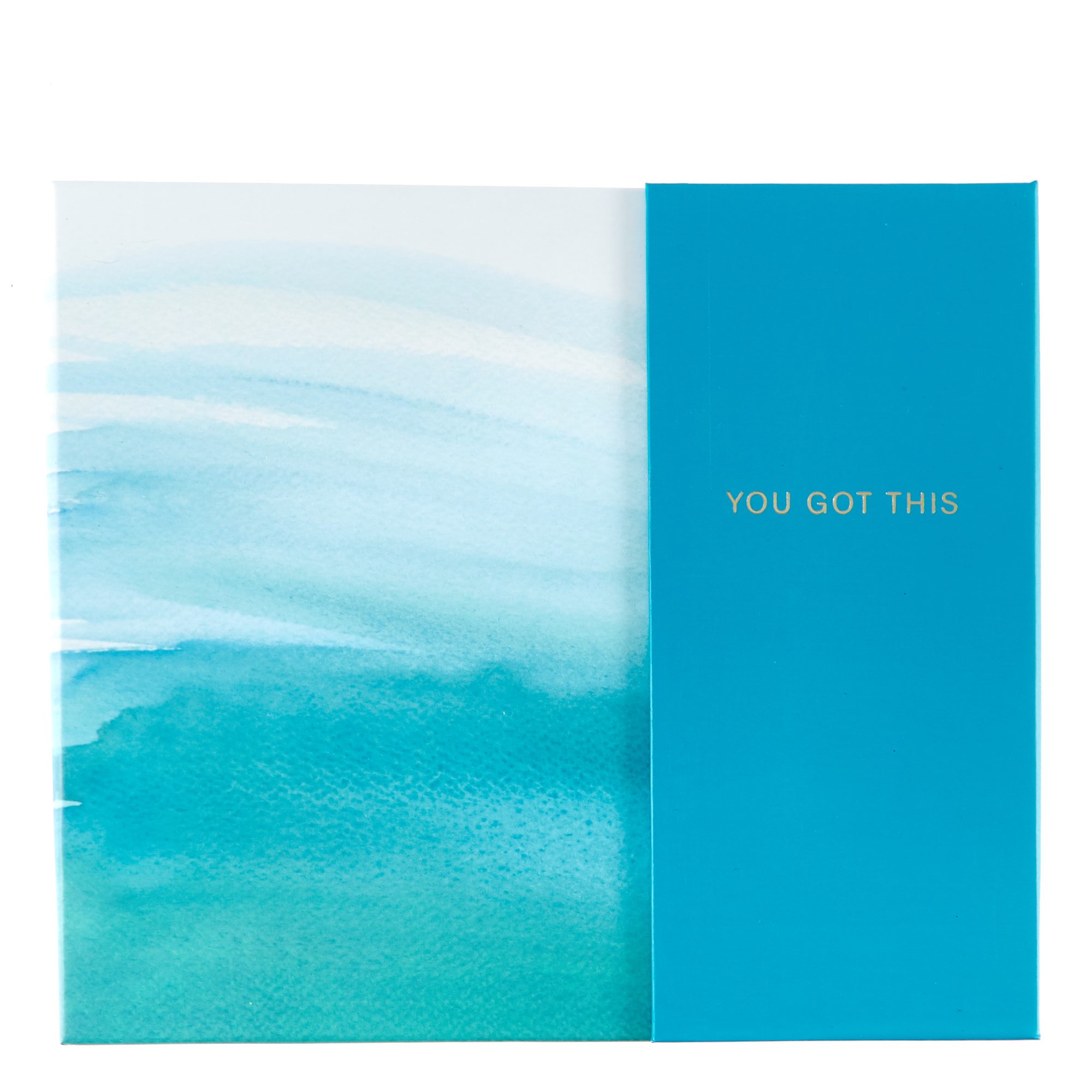Blue Watercolour You Got This"" Sticky Note Set & Organiser