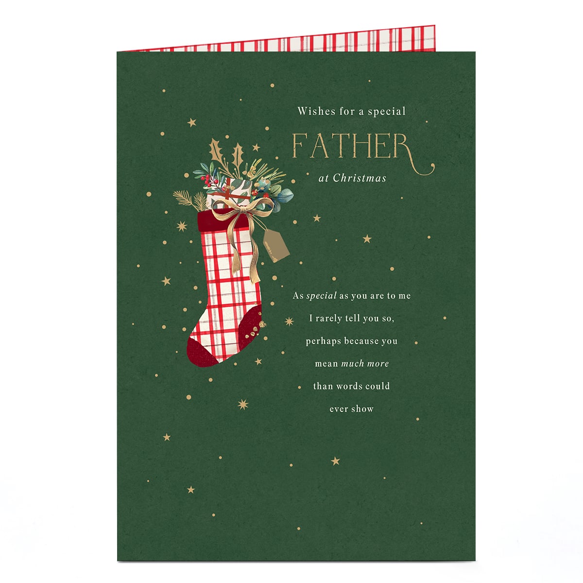 Christmas Card - More Special Than Words Could Show, Father