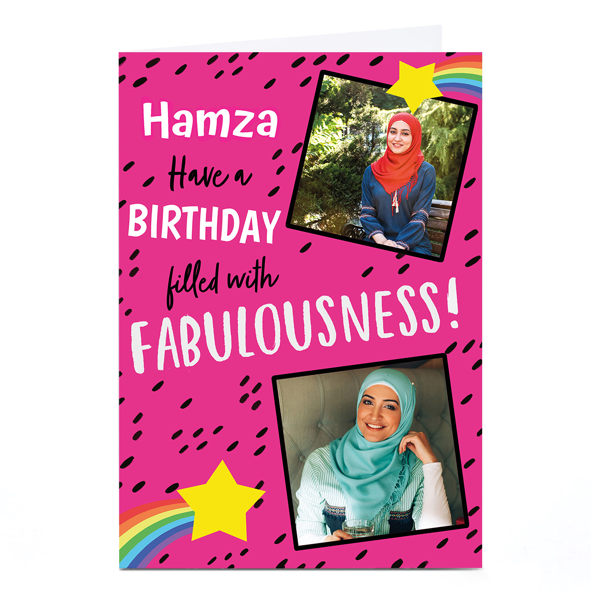 Photo Birthday Card - Filled With Fabulousness!