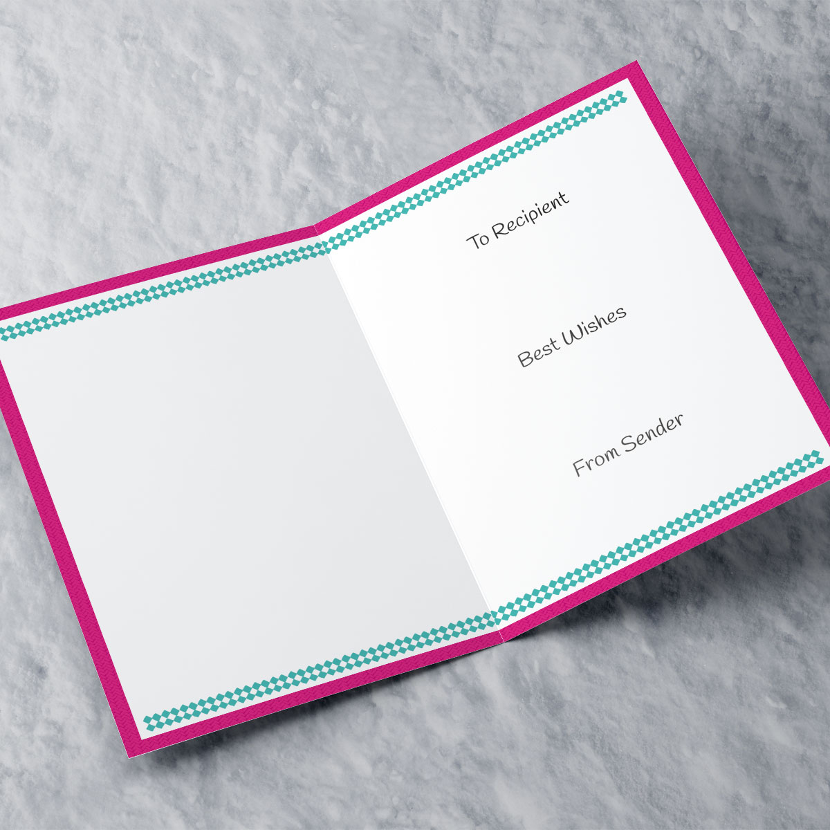 Personalised Christmas Card - Pink Christmas Jumper