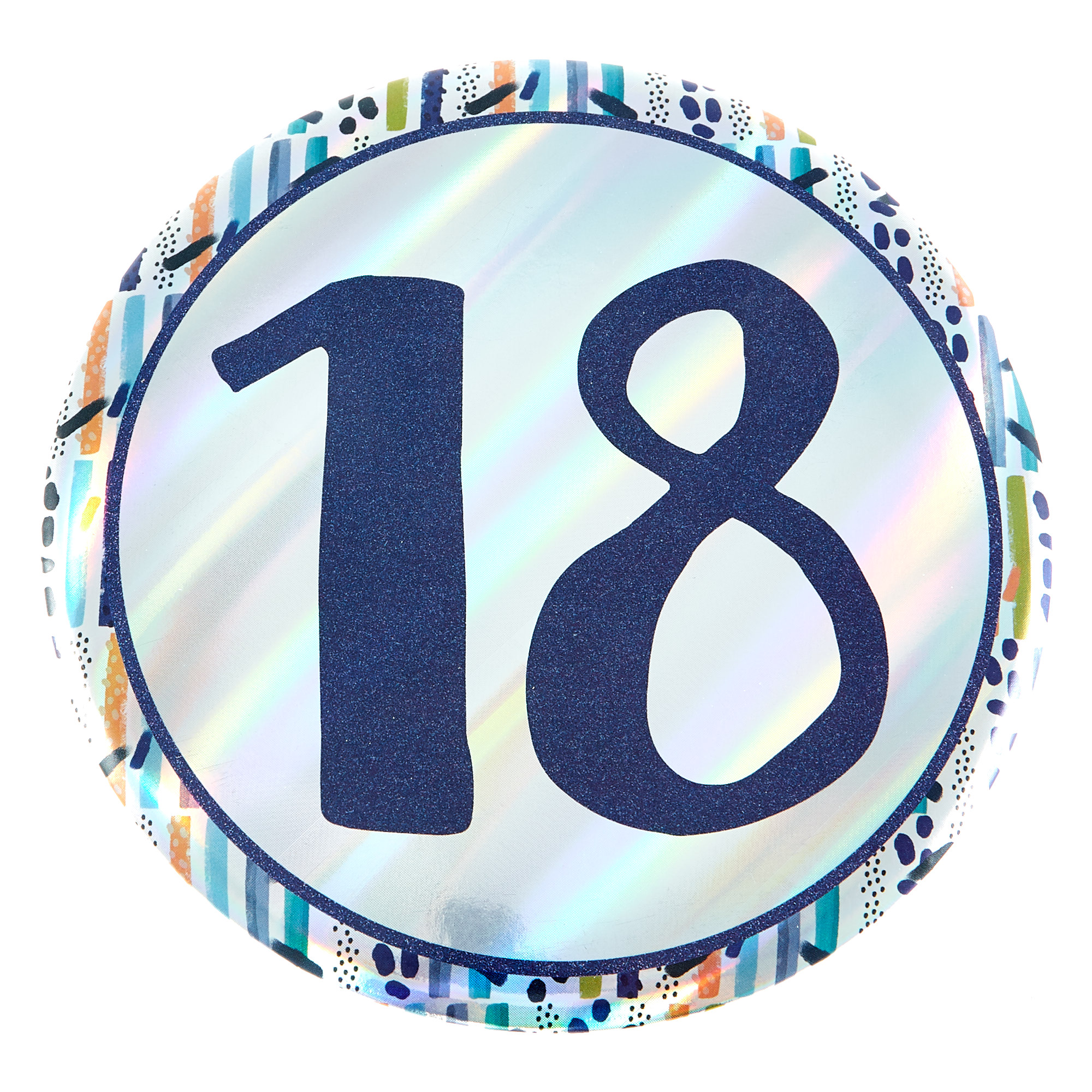 Giant 18th Birthday Badge - Blue