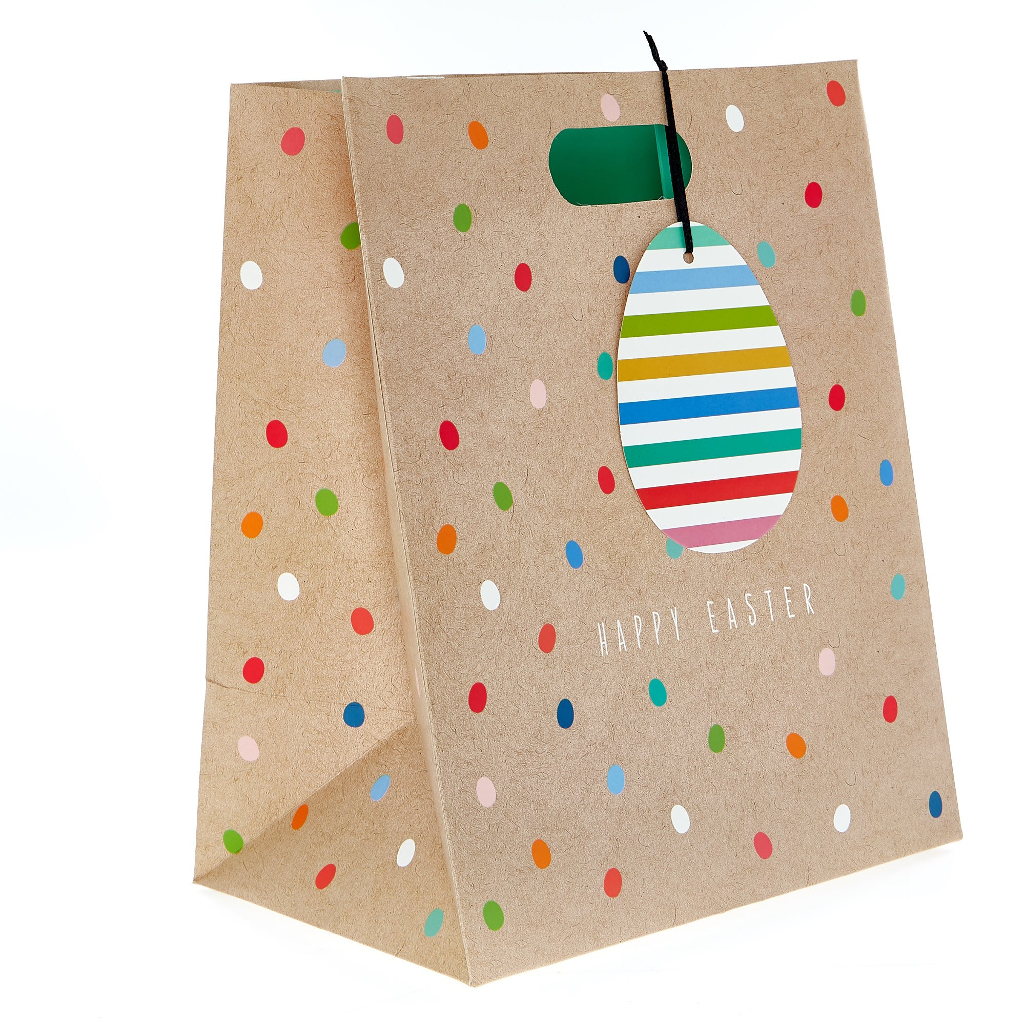 Image of Large Portrait Kraft Happy Easter Gift Bag