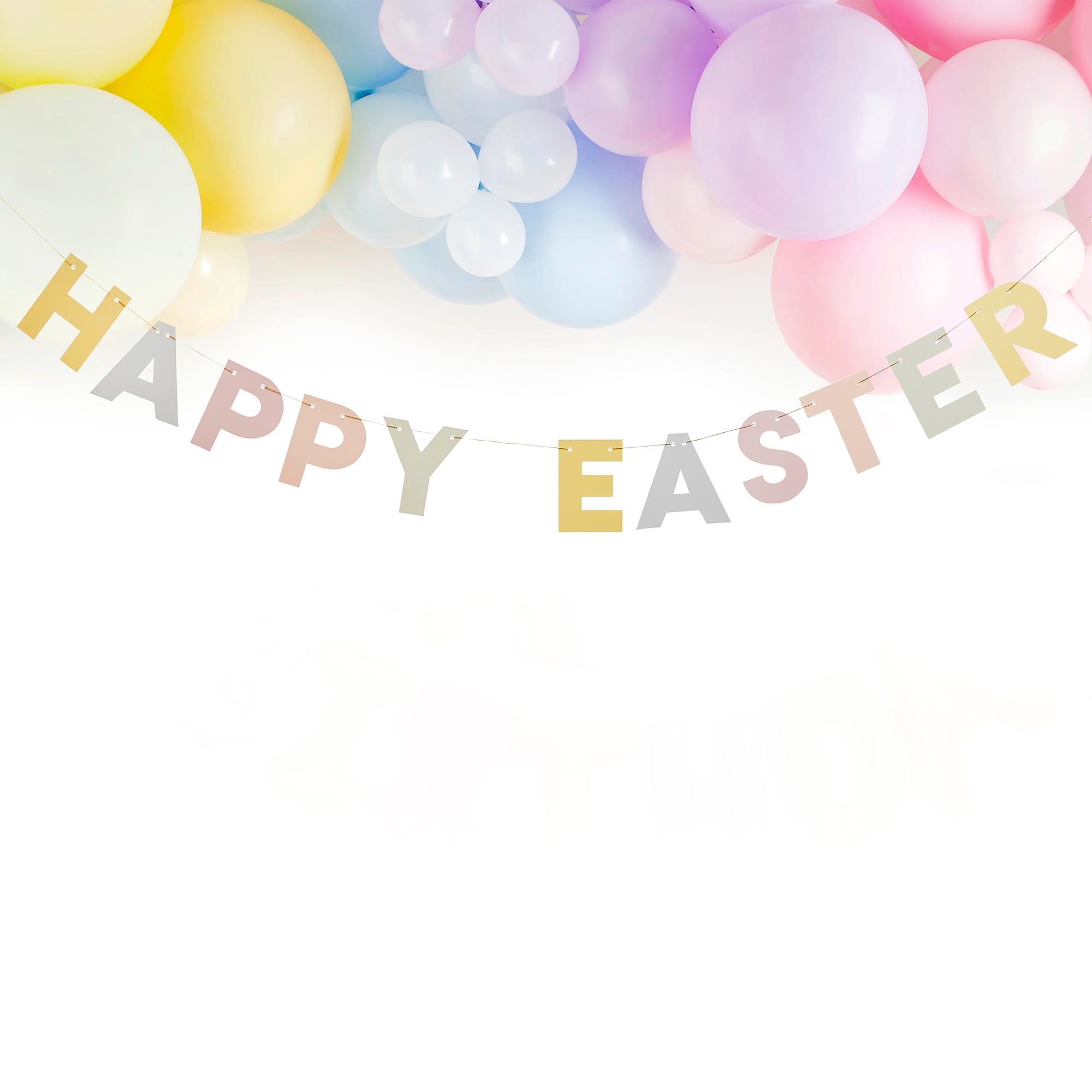 Pastel Happy Easter Card Banner 2m