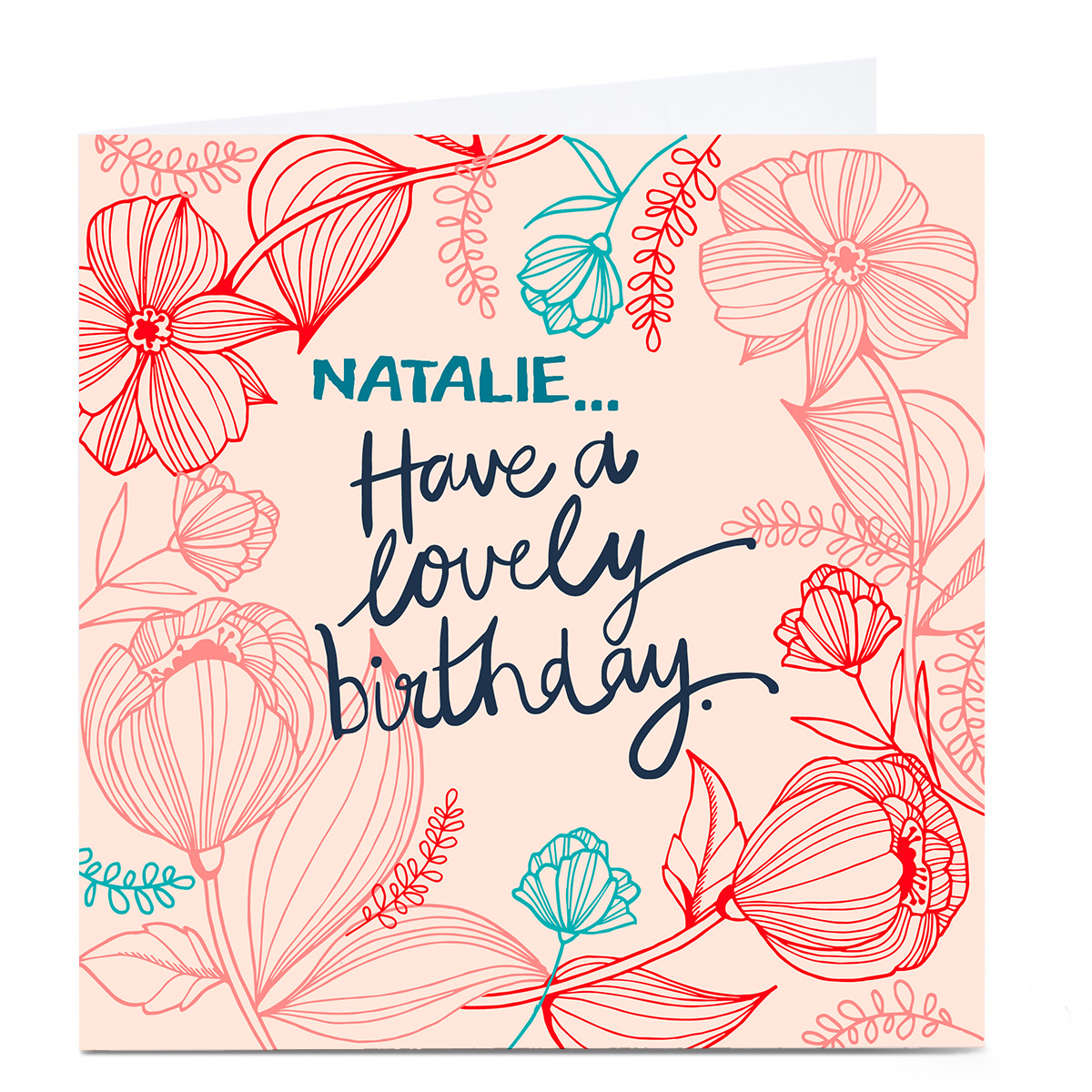 Personalised Bev Hopwood Birthday Card - Lovely Birthday