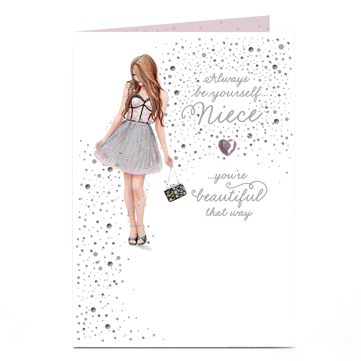 Birthday Card - Beautiful Always Be Yourself, Niece