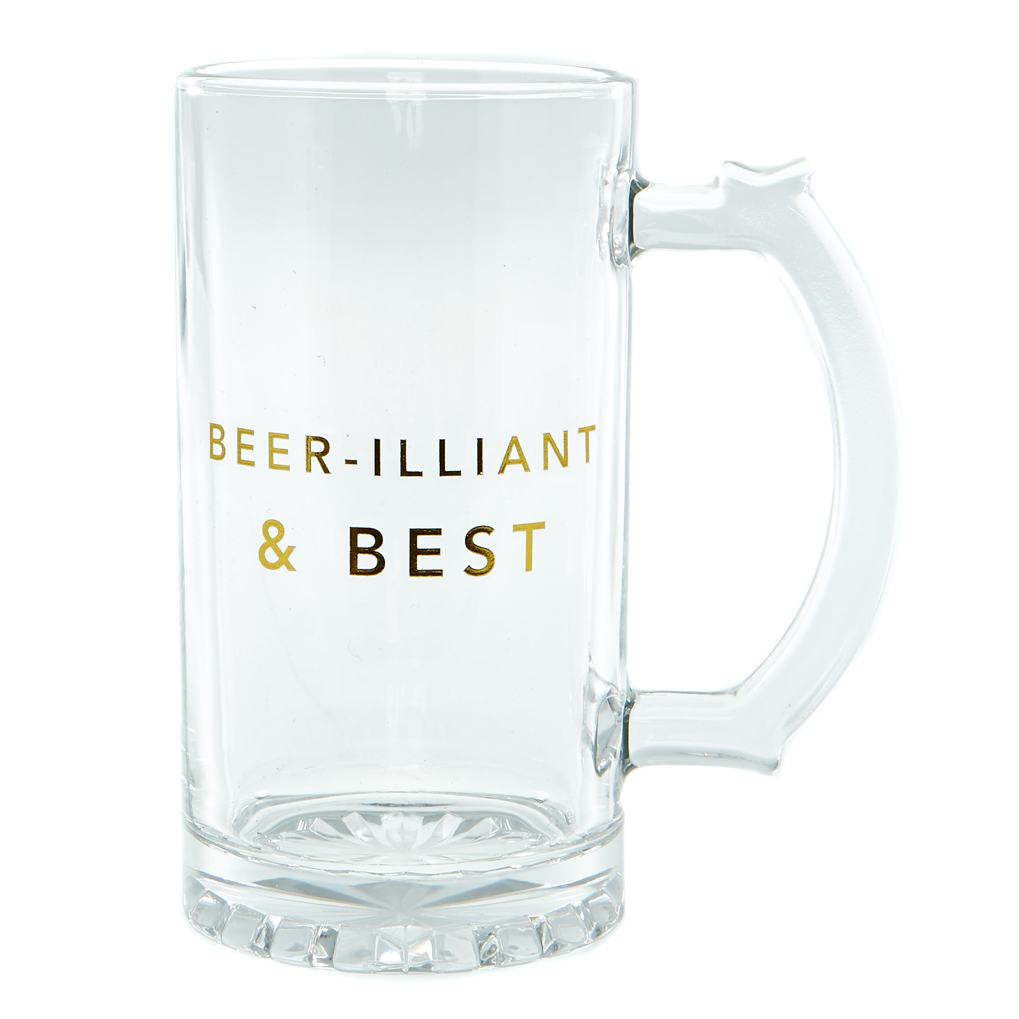 Buy Beerilliant & Best Tankard Glass for GBP 3.99 Card Factory UK