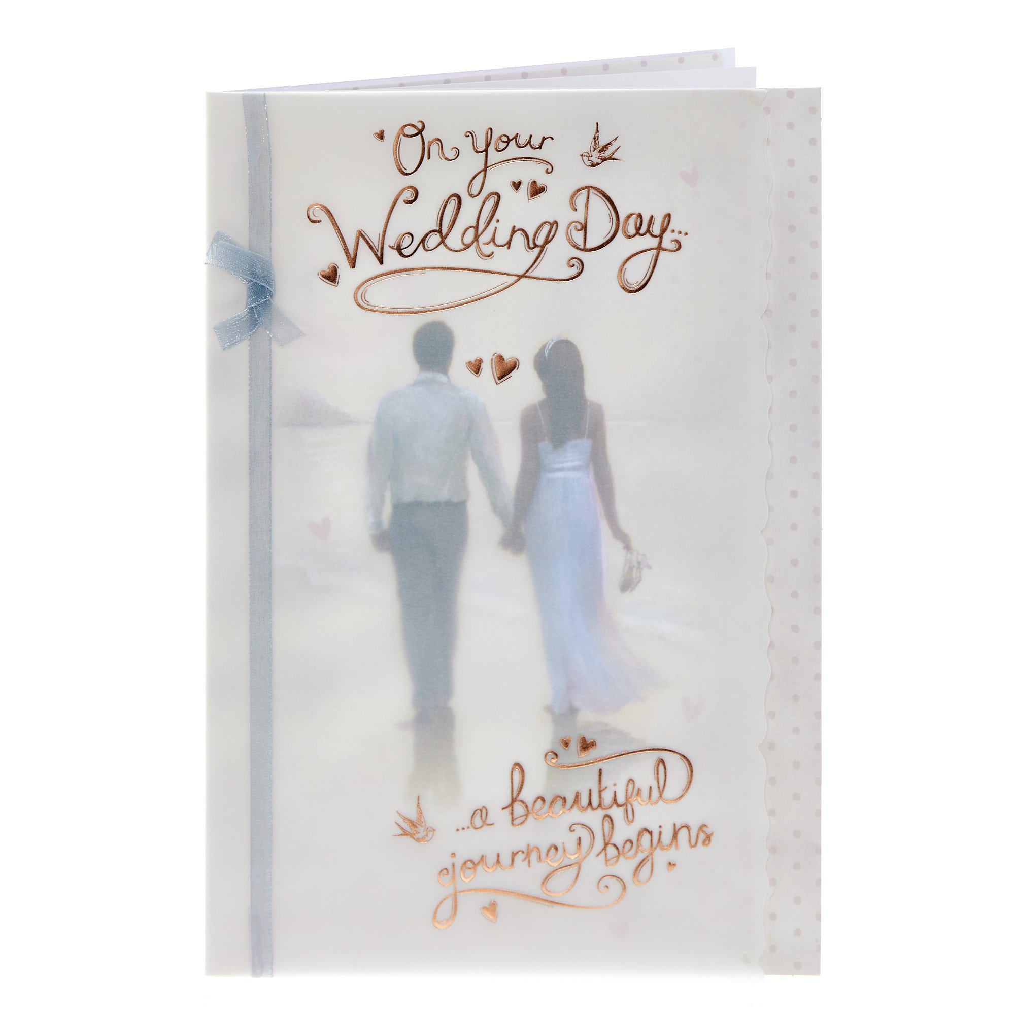 A Beautiful Journey Begins Wedding Card