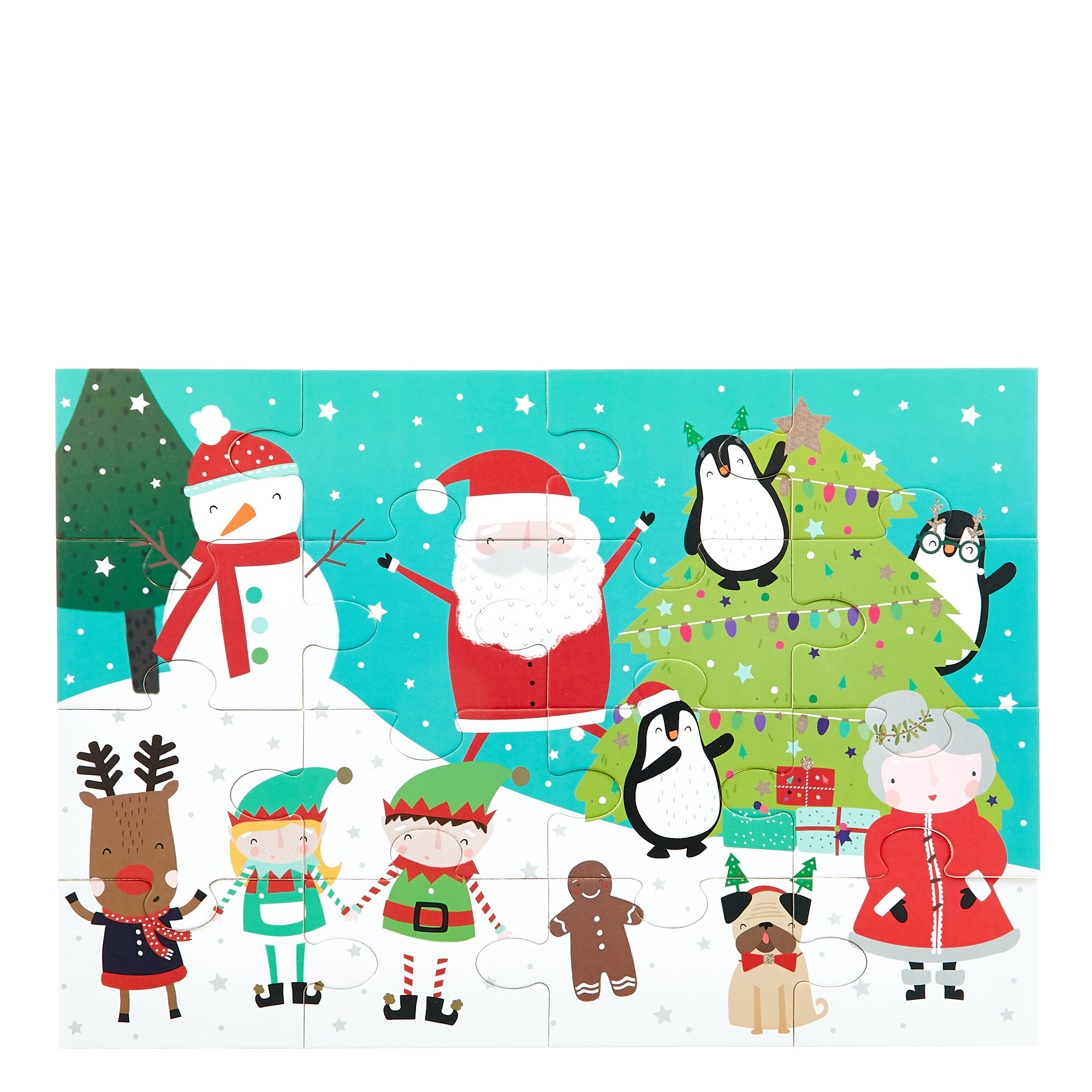 Christmas Characters Jigsaw Puzzle For Kids