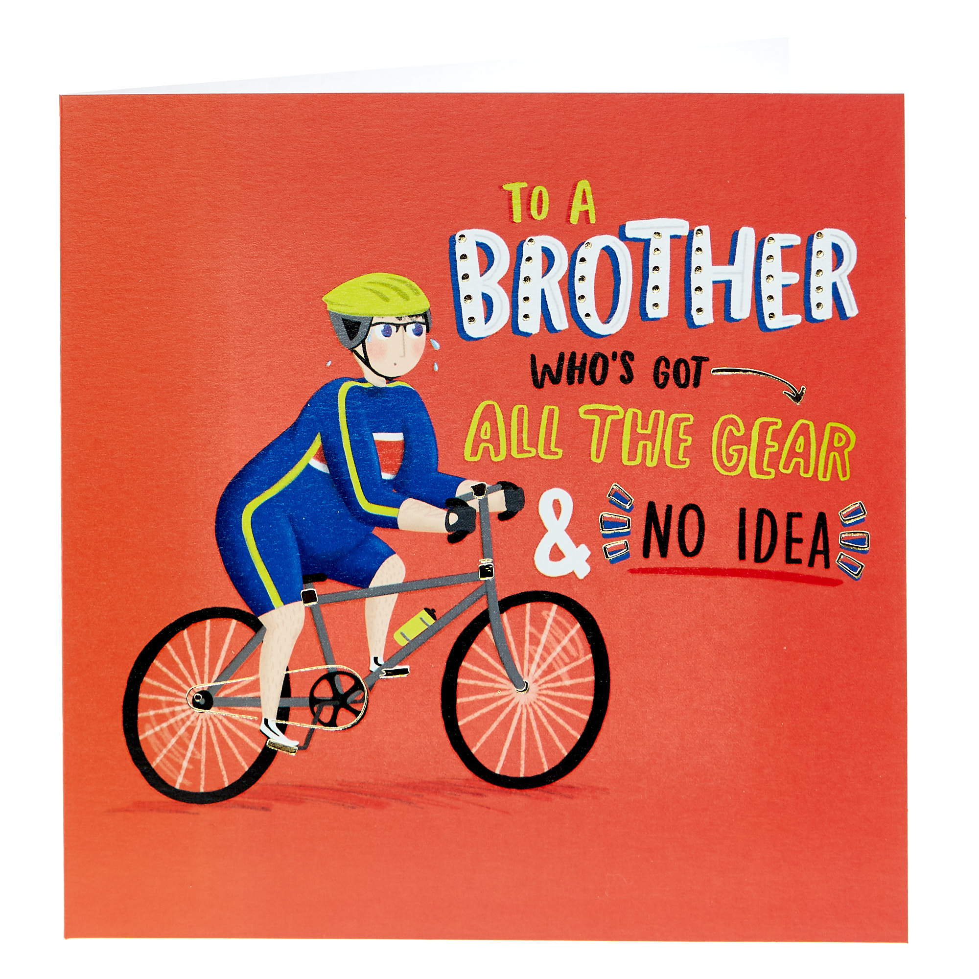 Birthday Card - Brother, Cycling