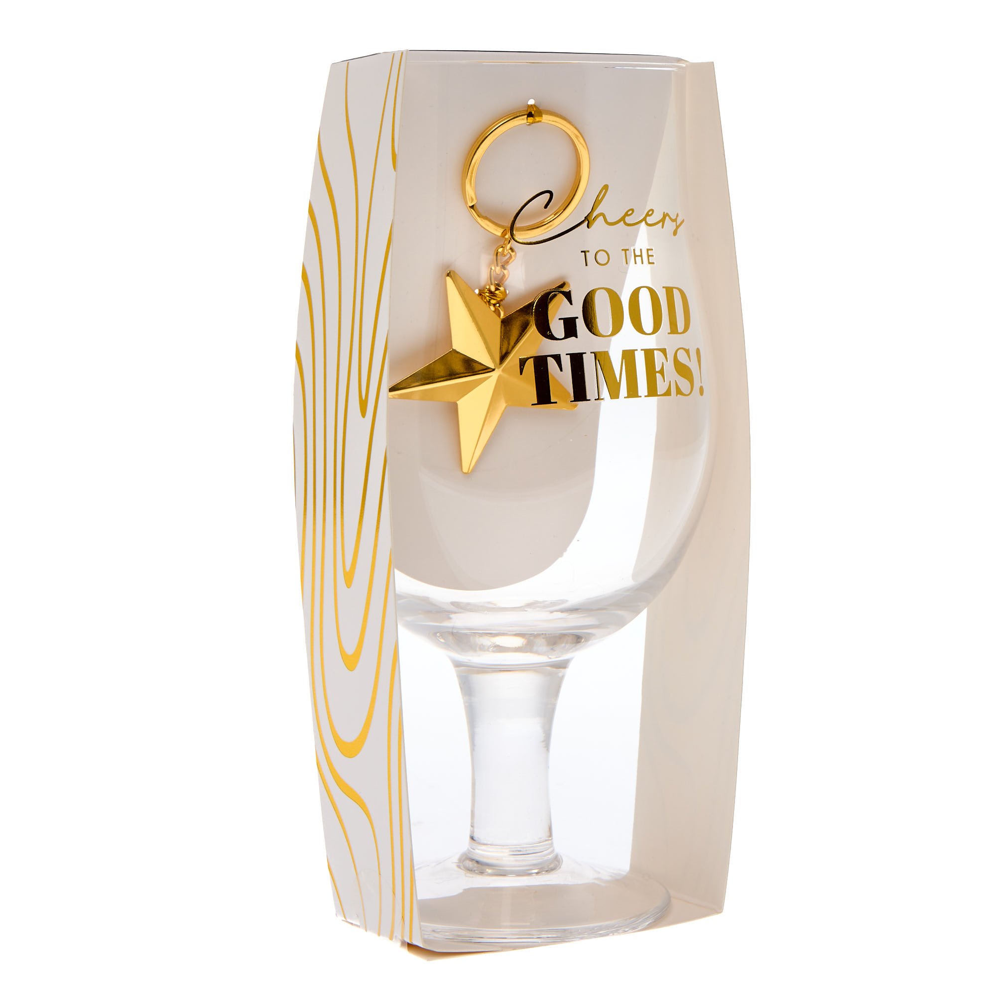 Cheers To The Good Times Pint Glass & Keyring