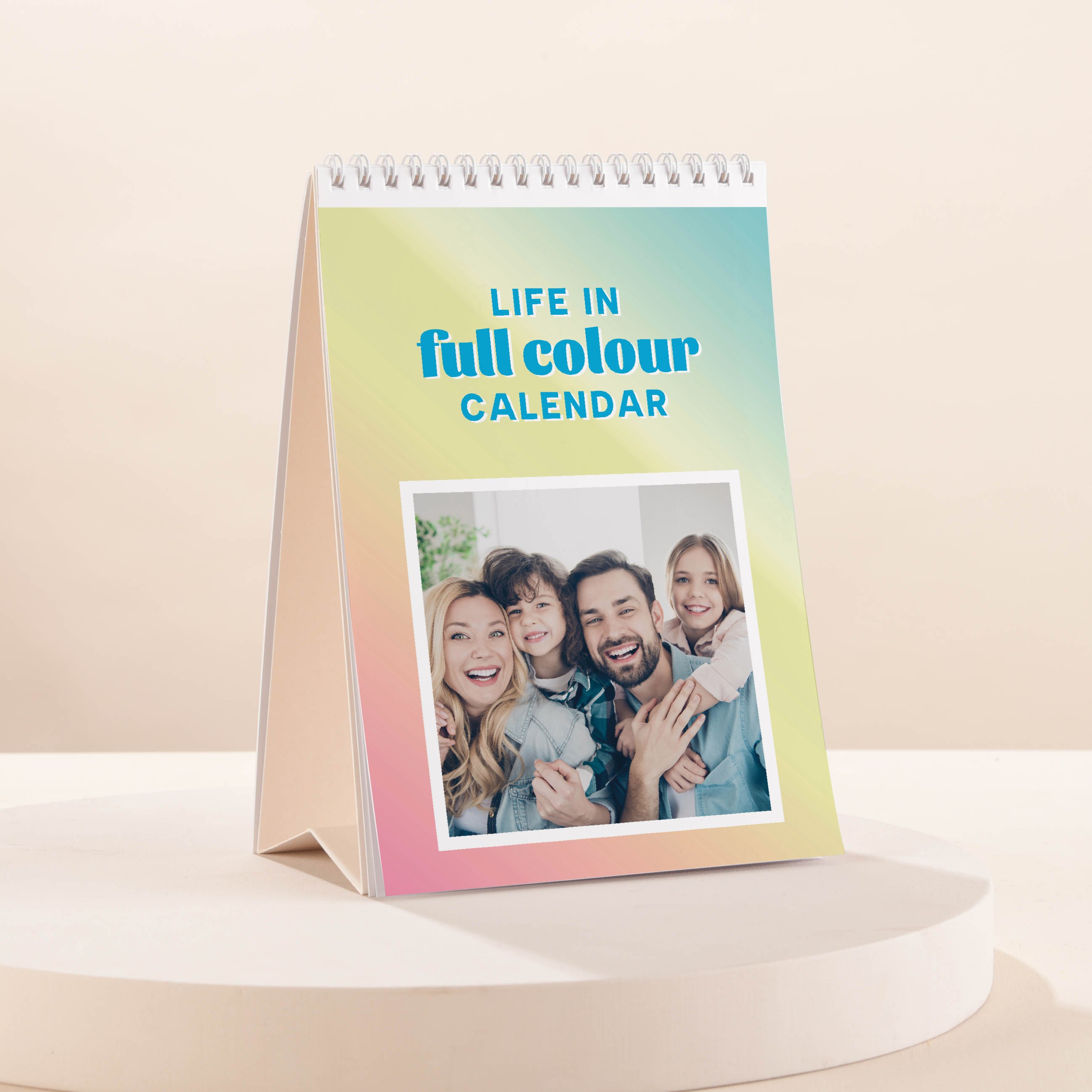 Photo Upload Colourful Borders Calendar