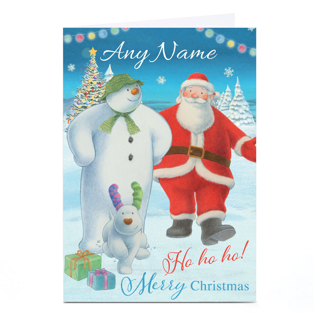 Personalised Snowman Christmas Card - Any Name