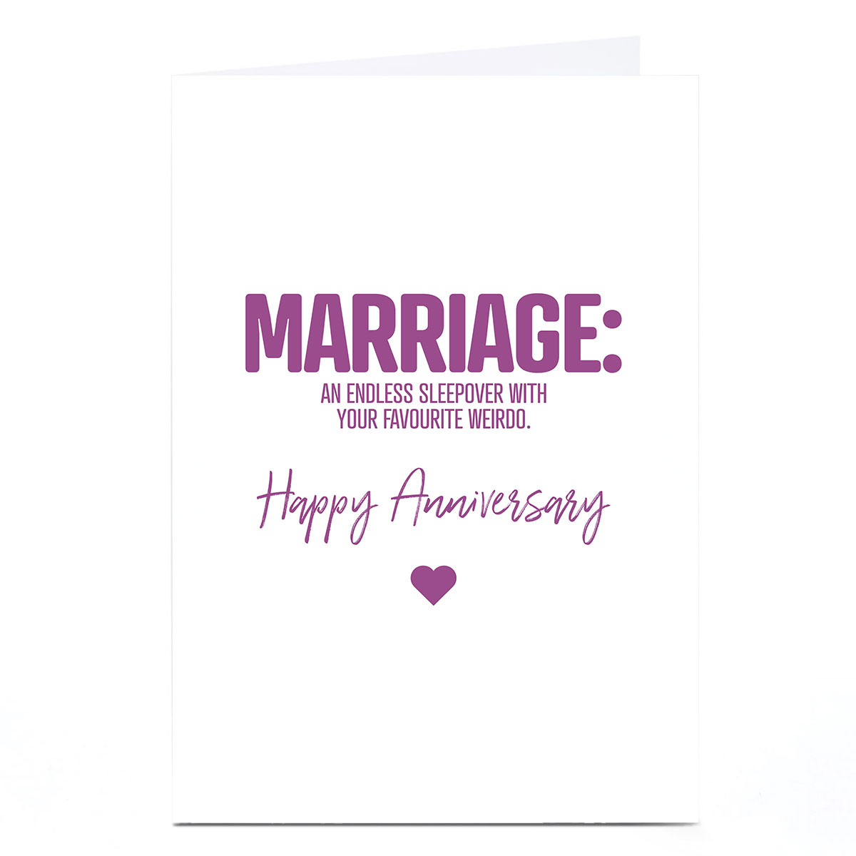 Personalised Punk Cards Anniversary Card - Marriage Anniversary