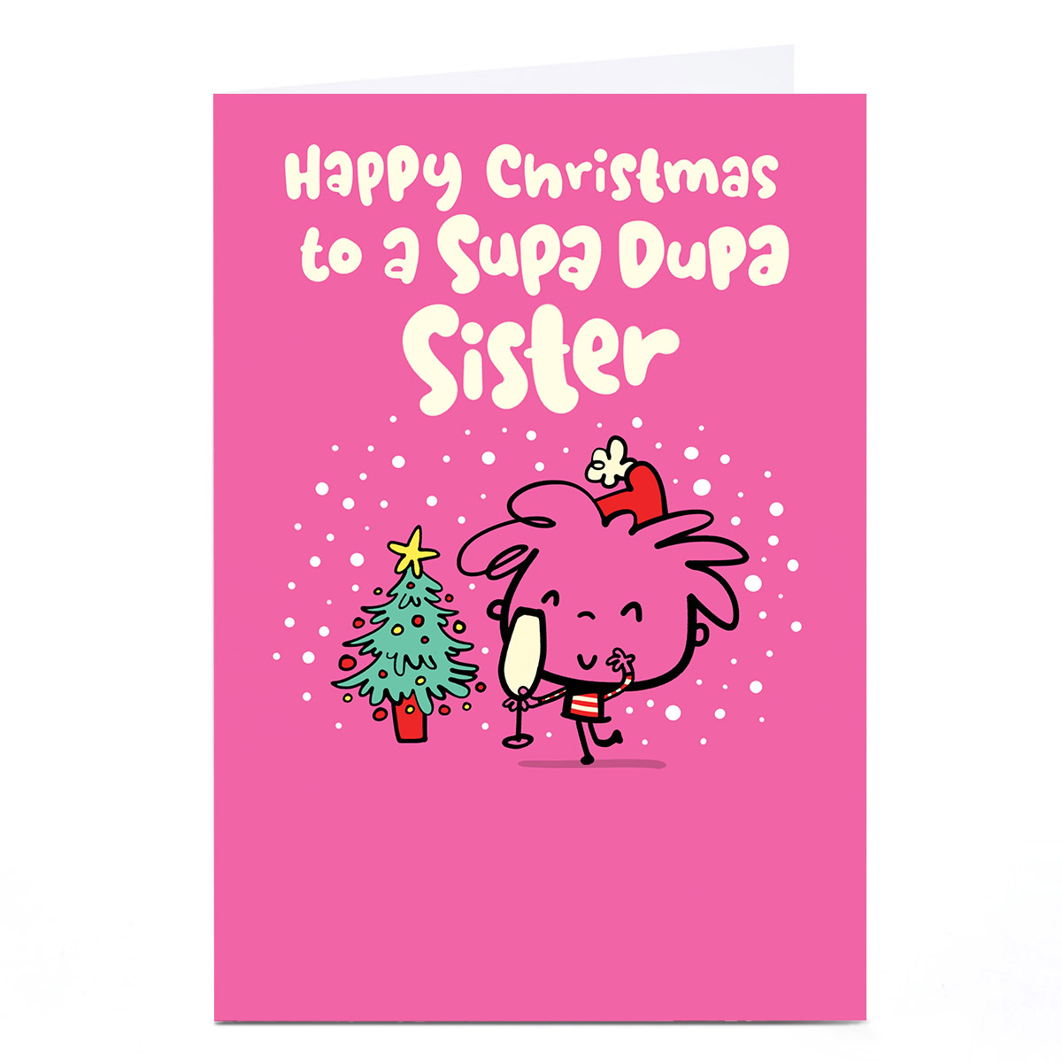 Personalised Fruitloops Christmas Card - Supa Dupa Sister 