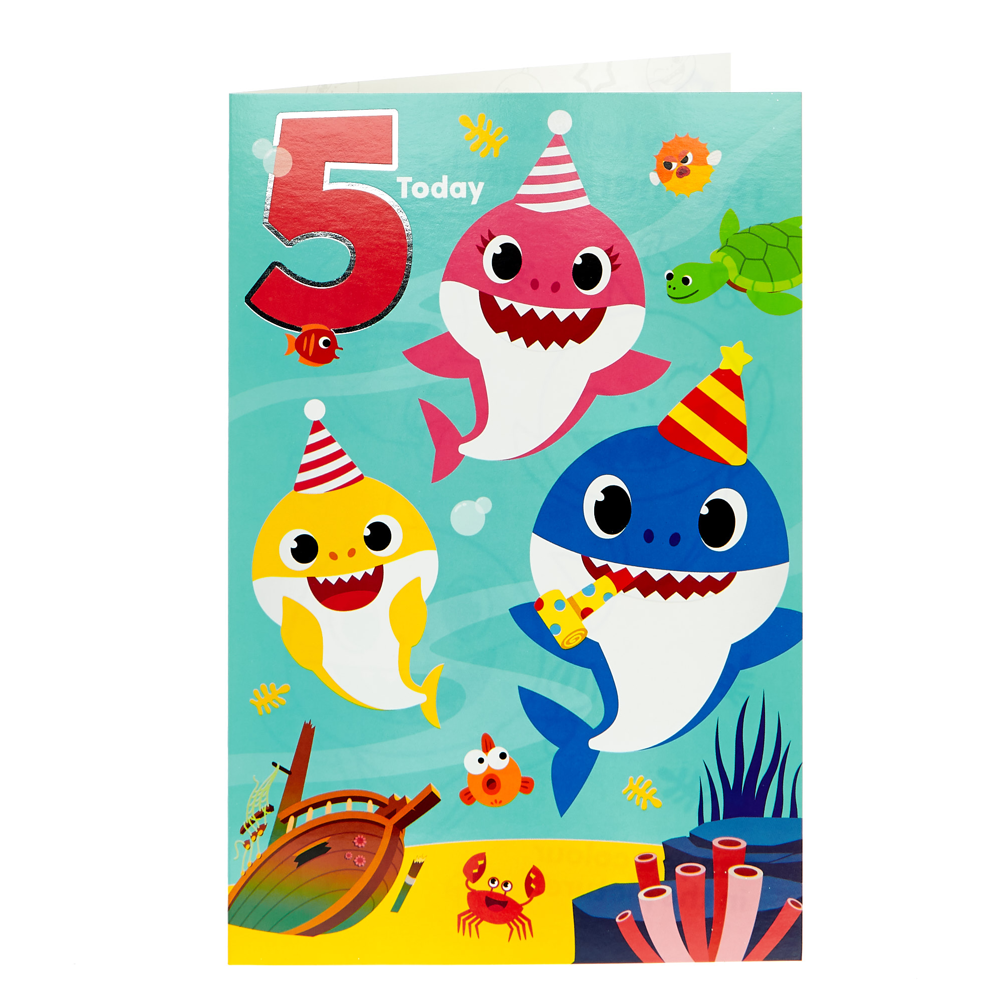 Baby Shark 5th Birthday Card