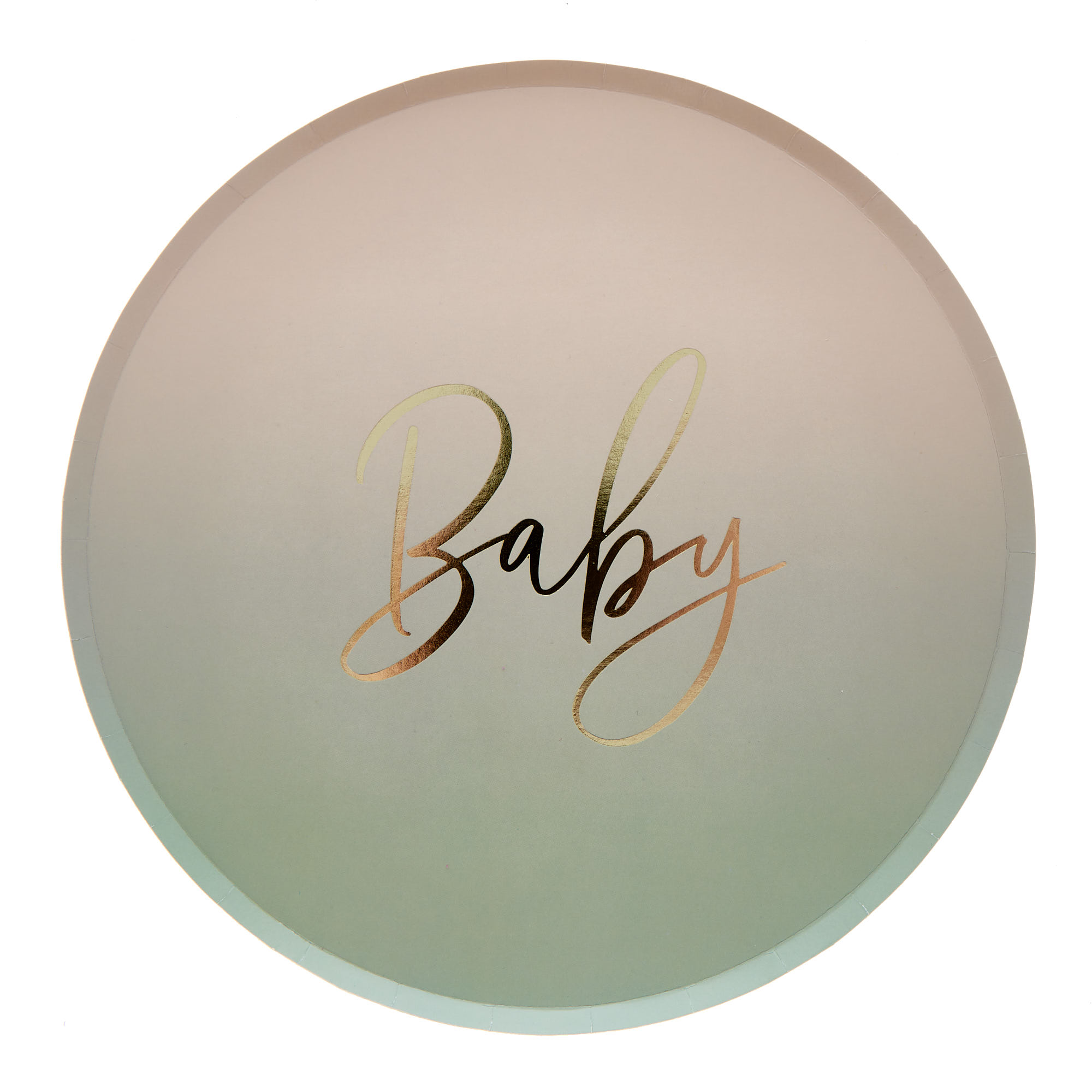 Sage Unisex Baby Shower Party Tableware & Decorations Bundle - 8 Guests