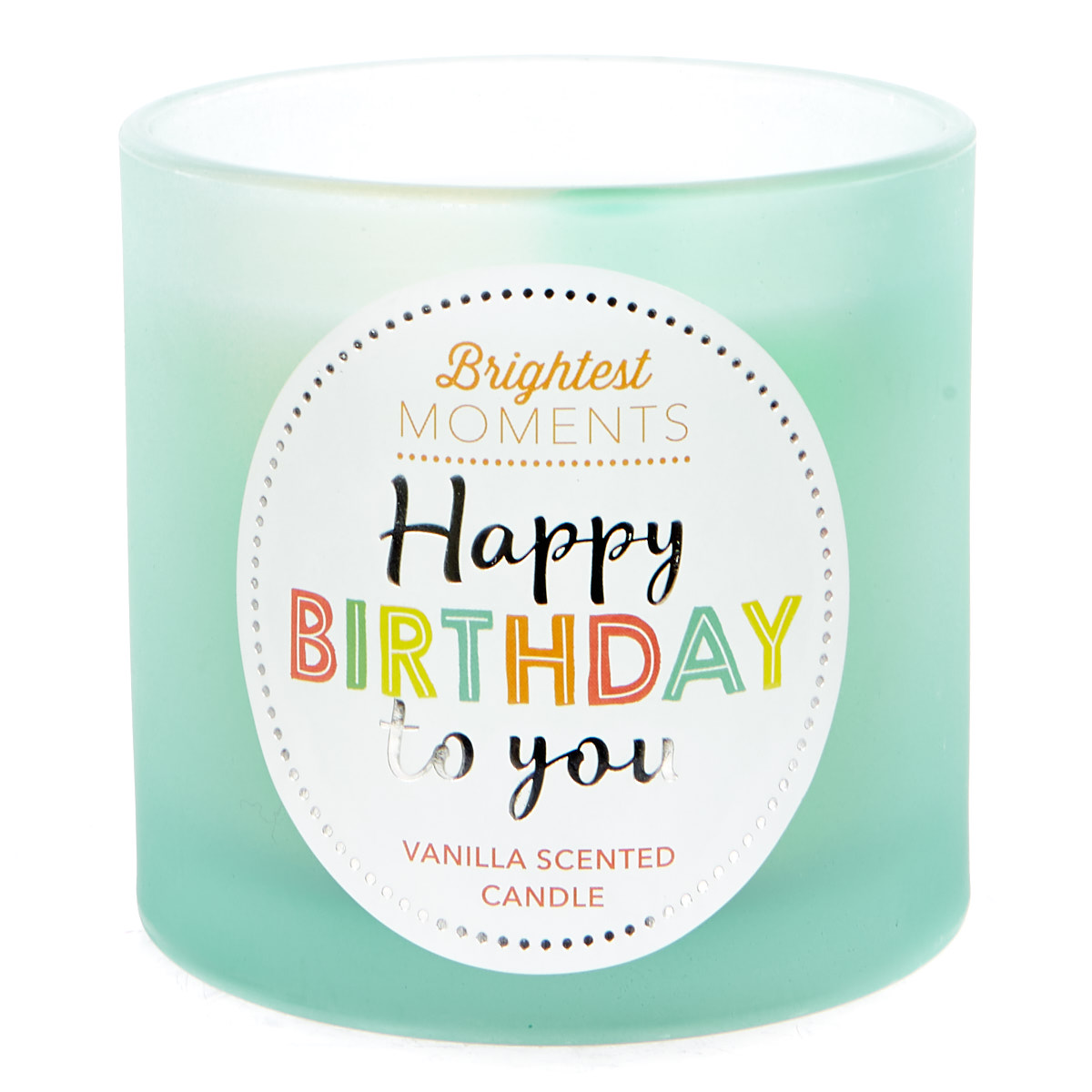 Brightest Moments Vanilla Scented Celebration candle - Happy Birthday 