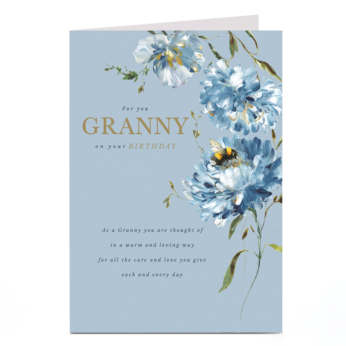 Birthday Card - For All The Care and Love You Give, Granny
