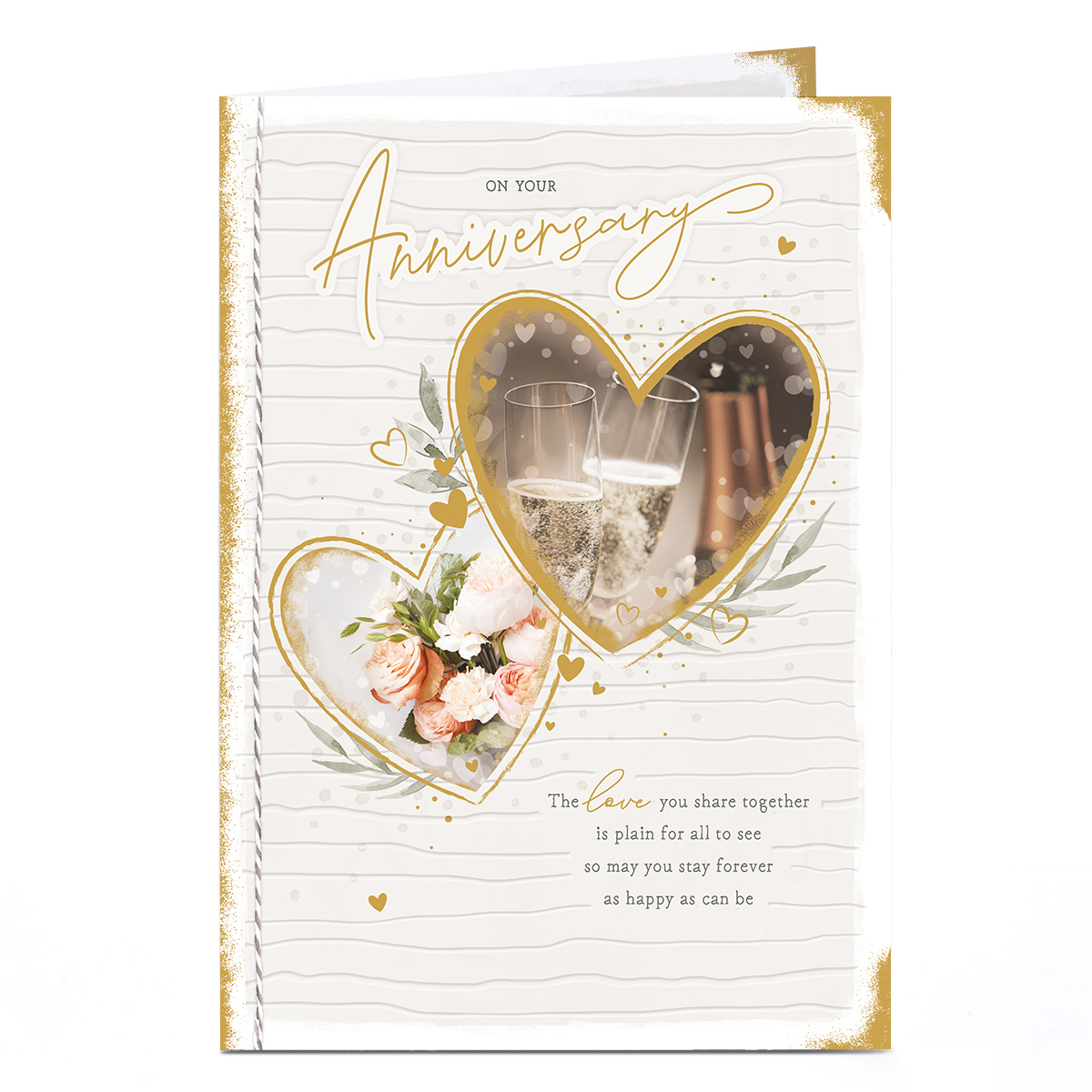 Anniversary Card - Together As Happy As Can Be
