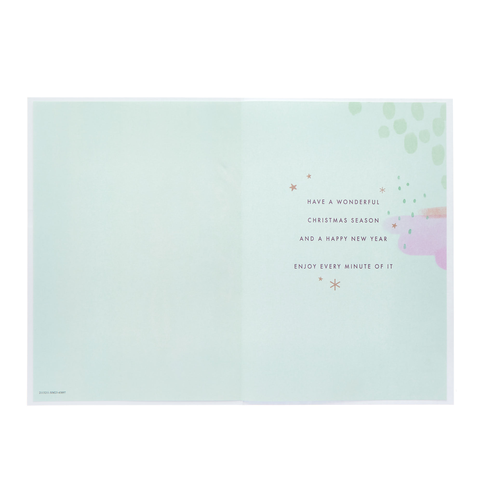 Nannie Baubles Festive Wishes Christmas Card
