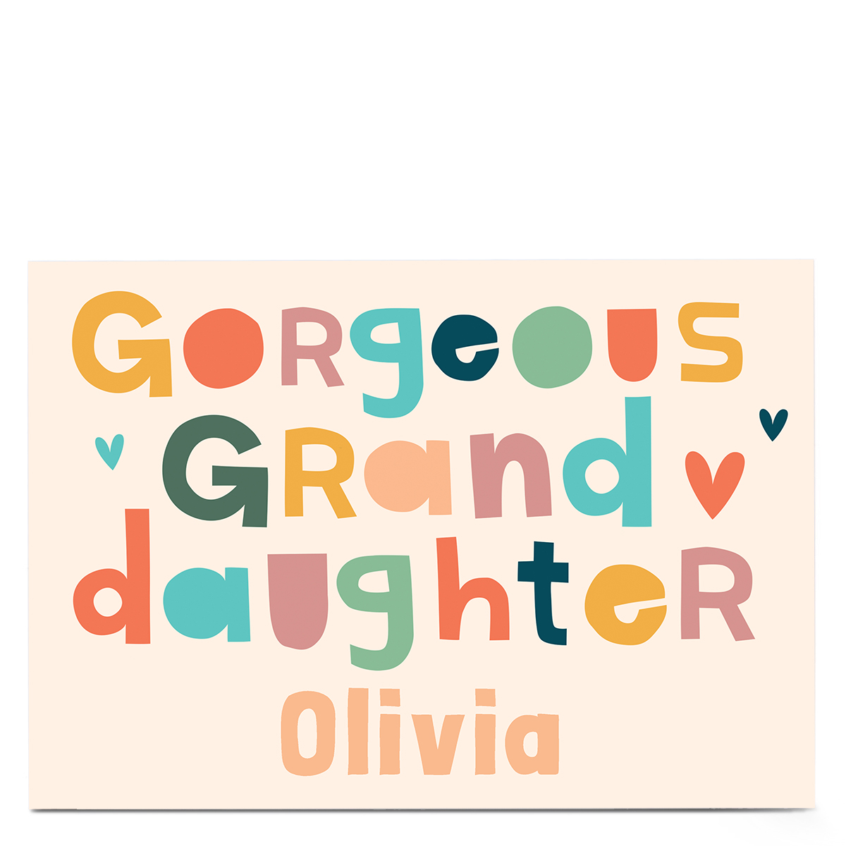 Personalised Hello Munki Card - Gorgeous Granddaughter