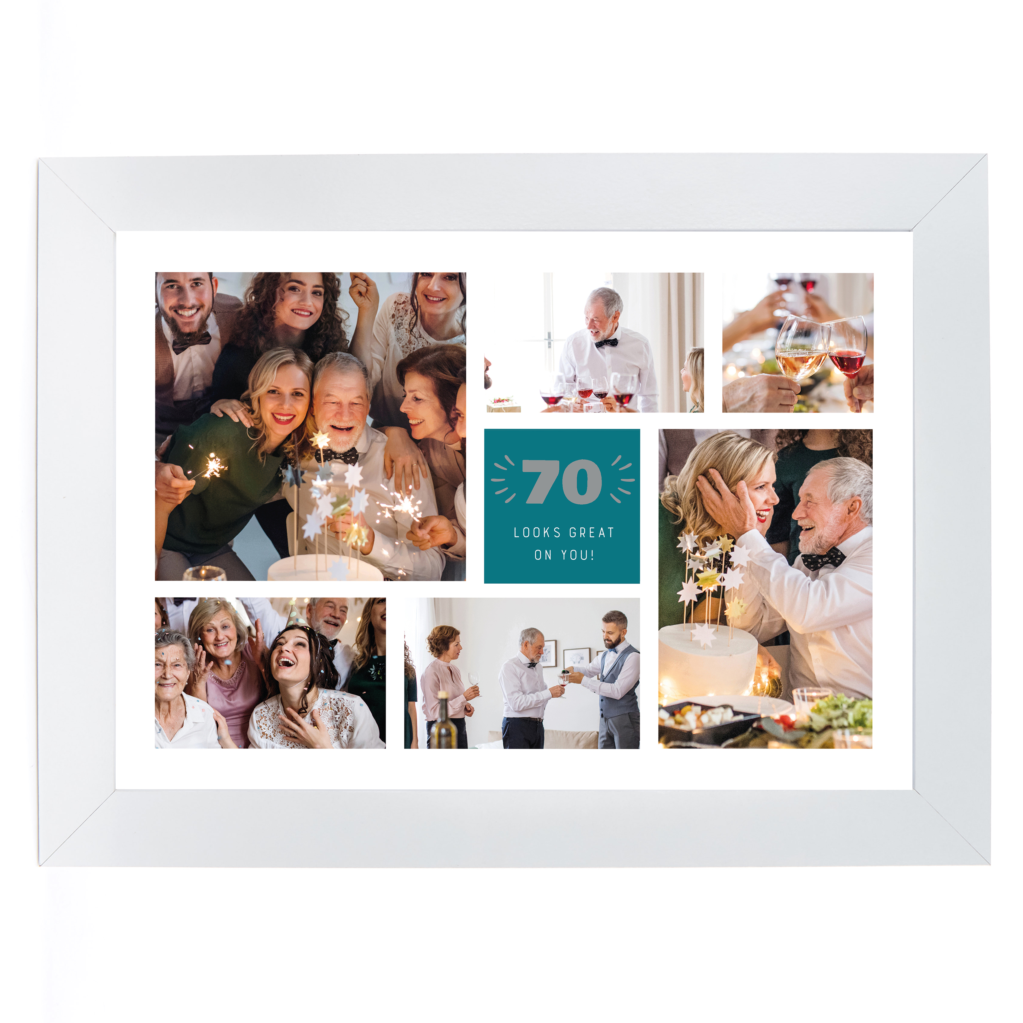 Personalised 70th Birthday Photo Print - Looks Great On You (Landscape)