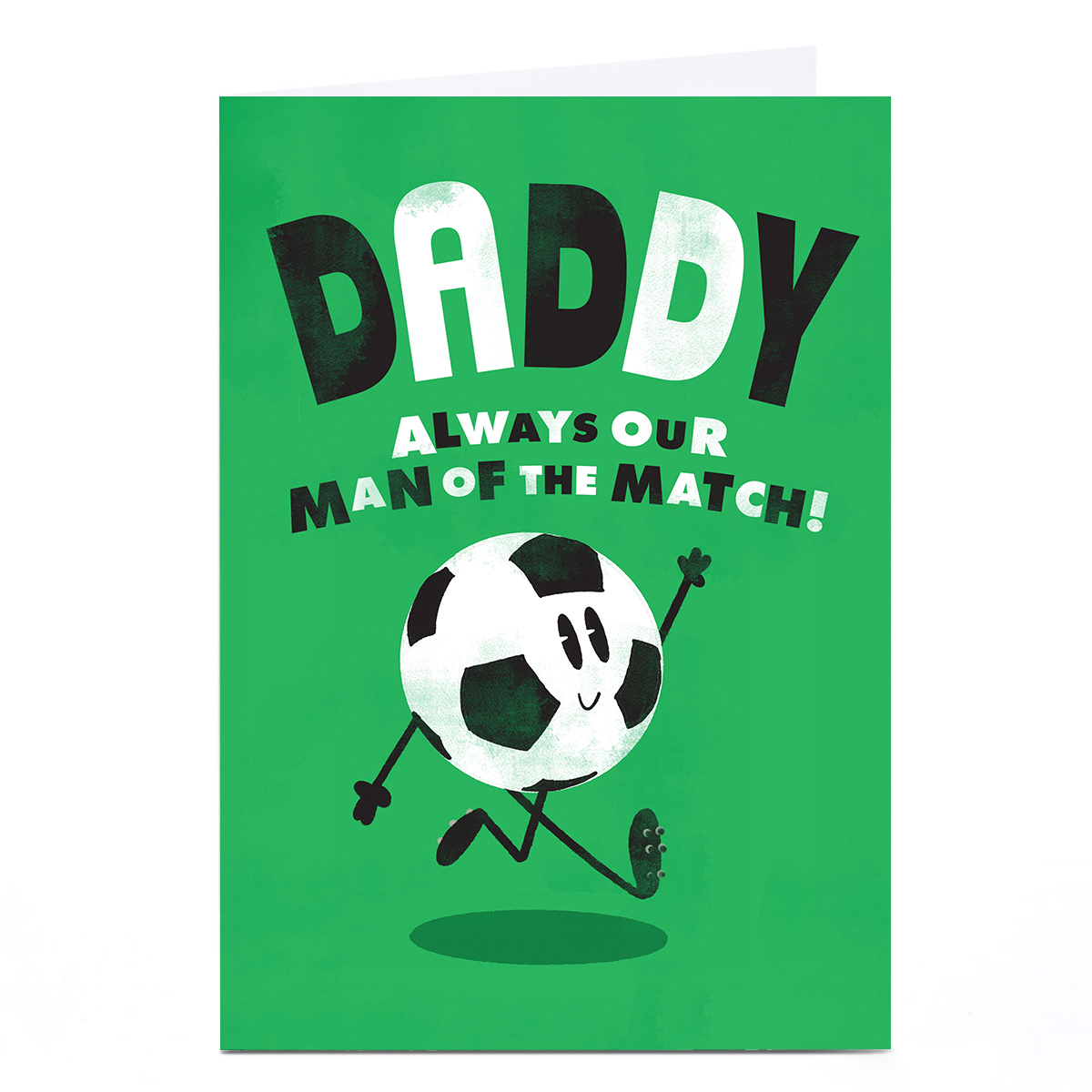 Personalised Father's Day Card - Our Man of The Match, Daddy
