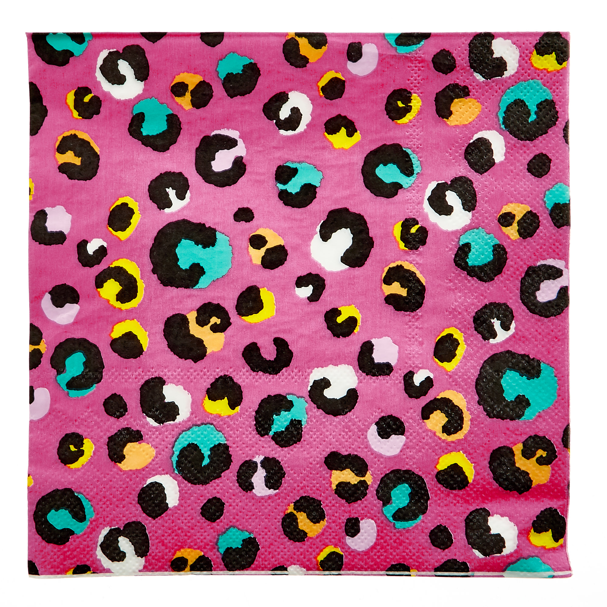 Pink Leopard Print Party Tableware Bundle - 8 Guests