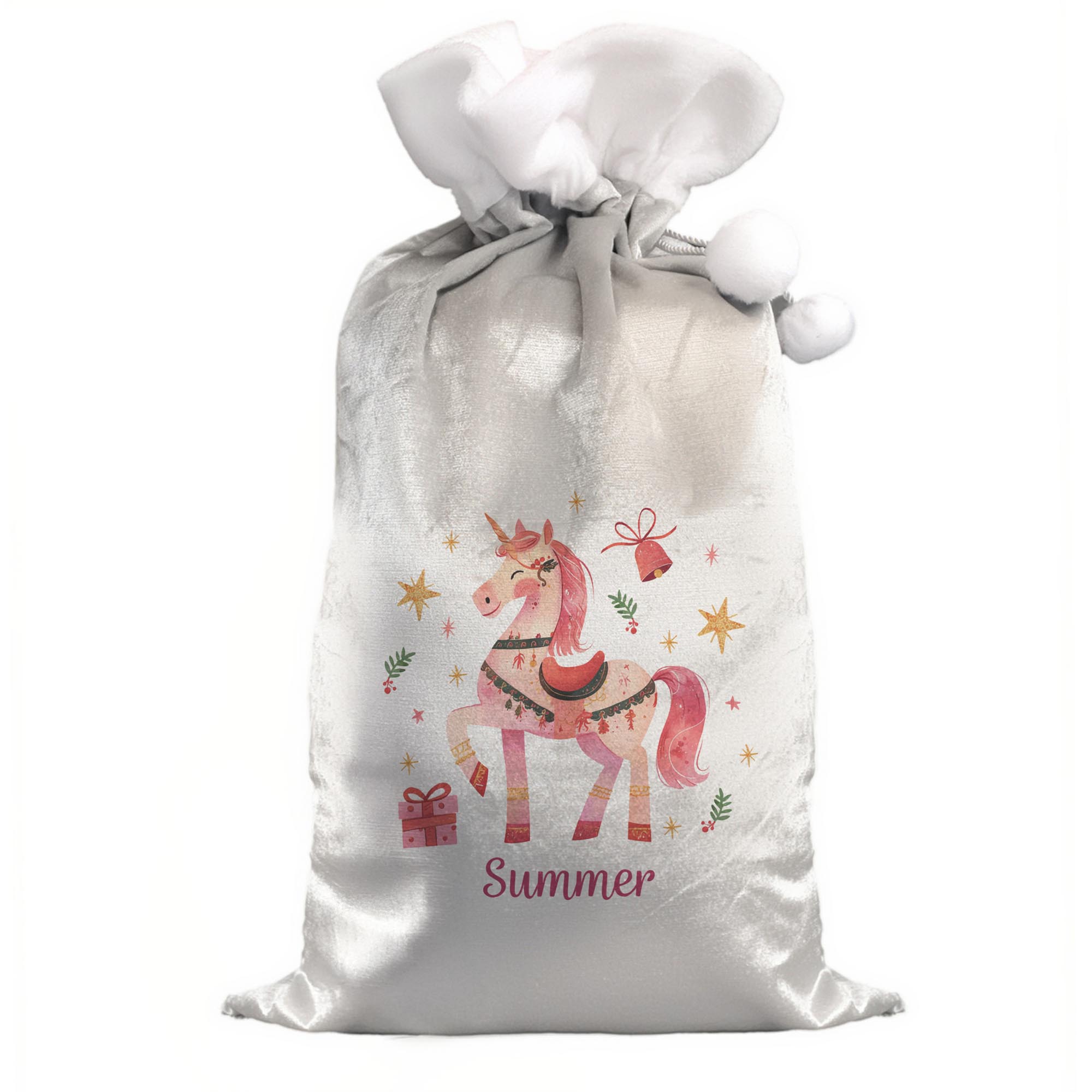 Personalised Unicorn Christmas Sack