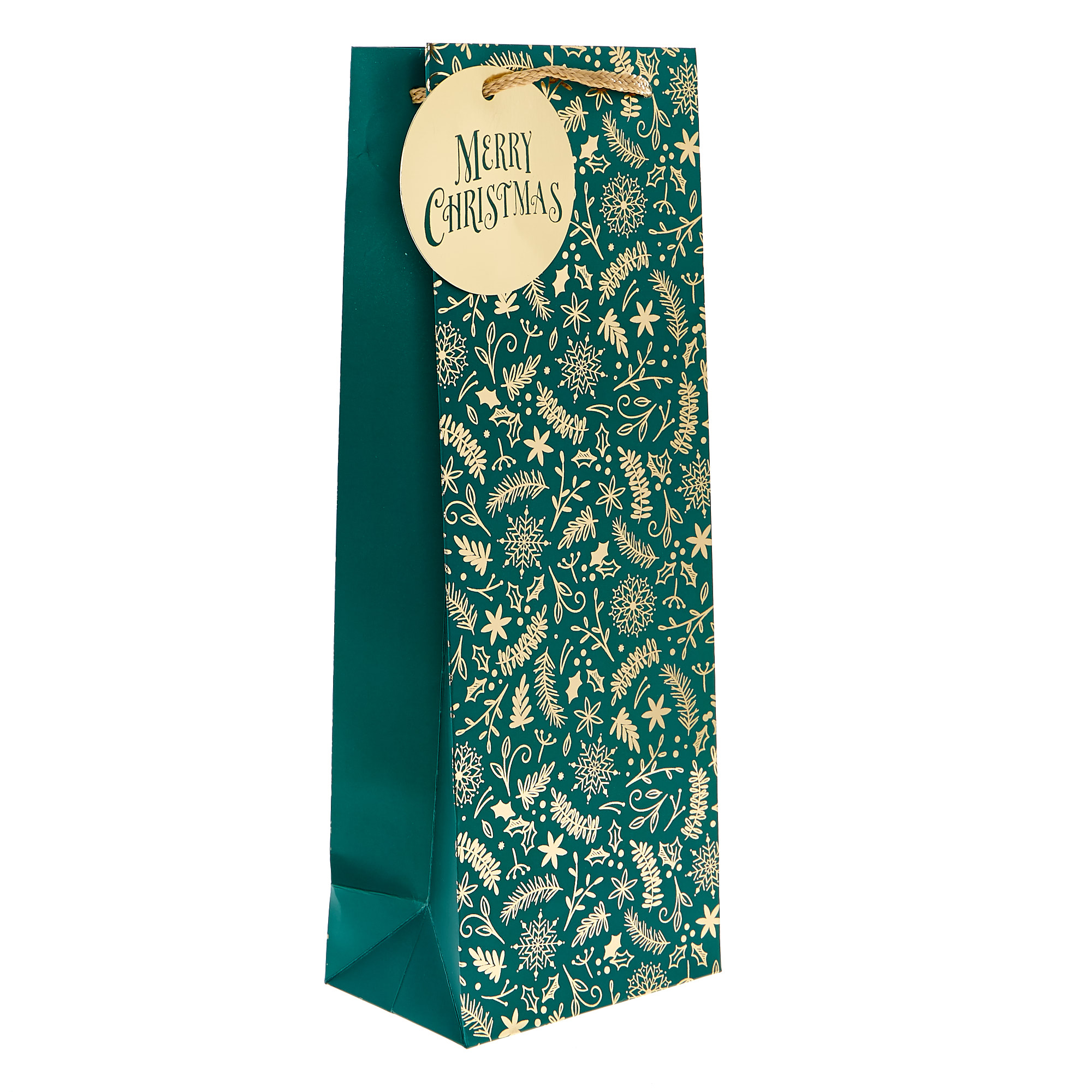 Green & Gold Christmas Gift Bag Bundle - Pack of 8