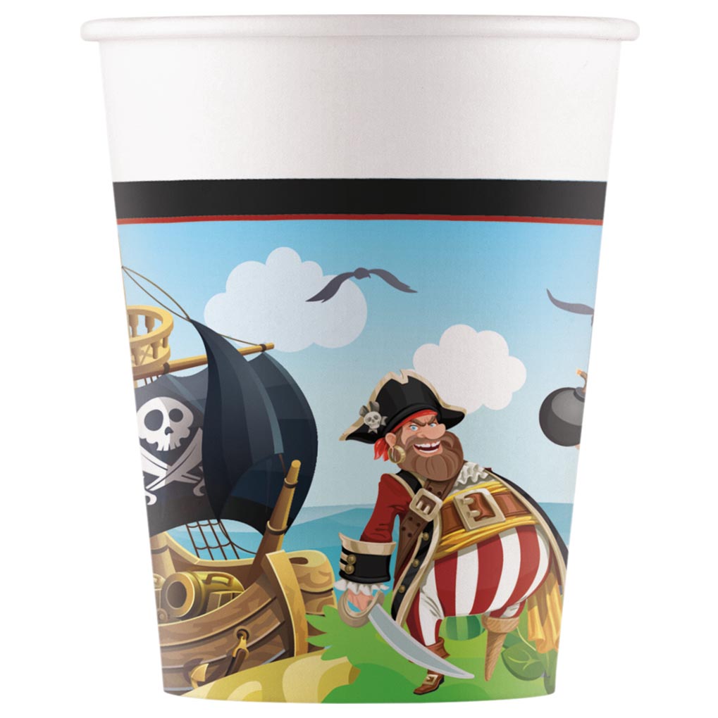 Island Pirates Party Tableware & Decorations Bundle - 16 Guests