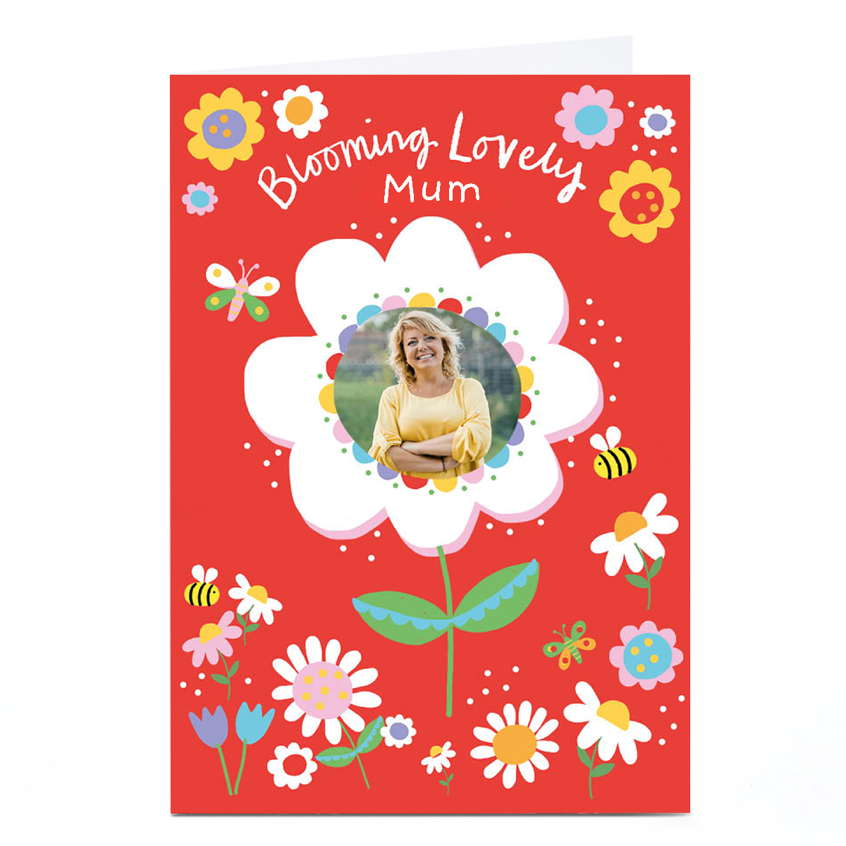 Personalised Lindsay Kirby Mother's Day Card - Blooming Lovely Mum