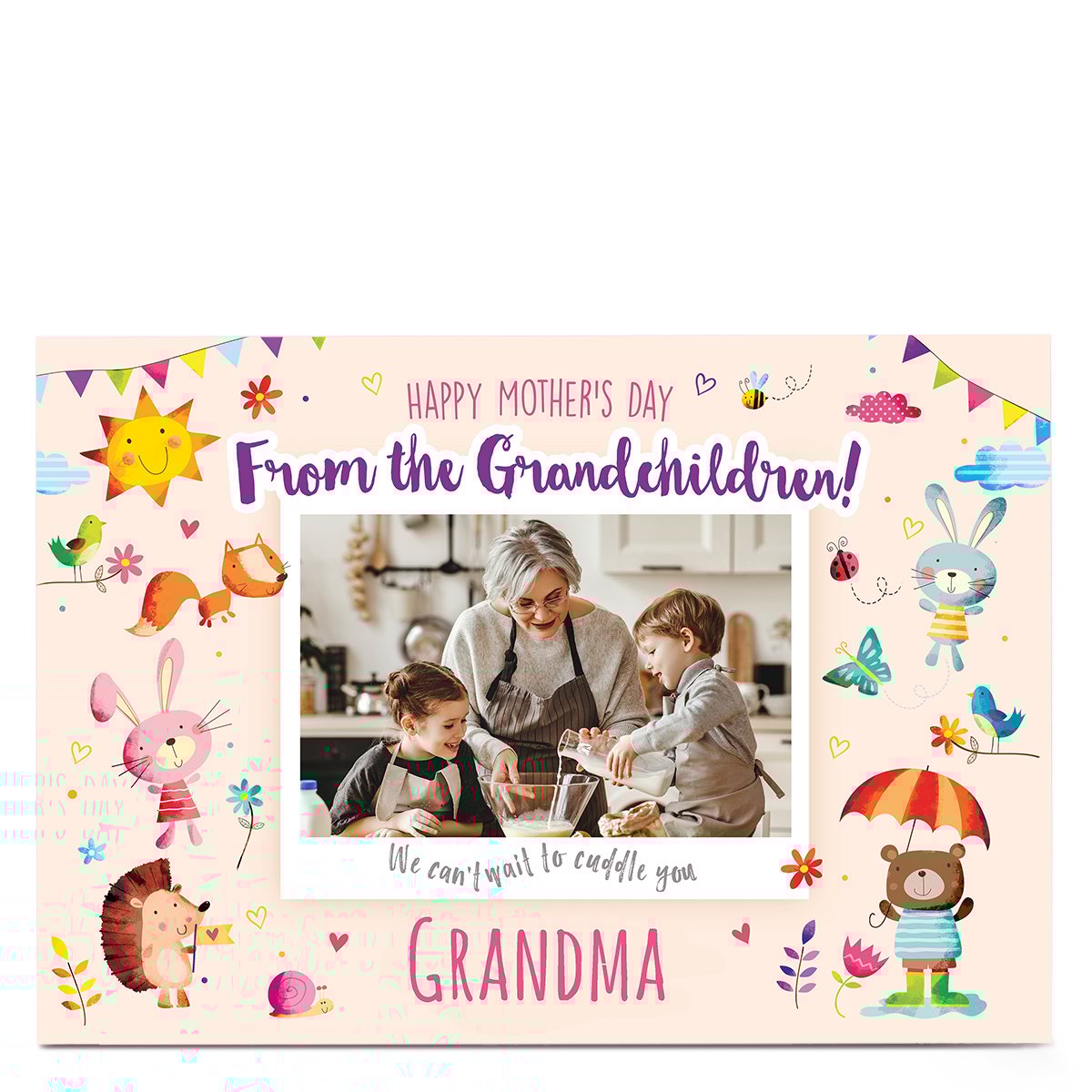  Personalised Mother's Day Photo Card - From the Grandchildren