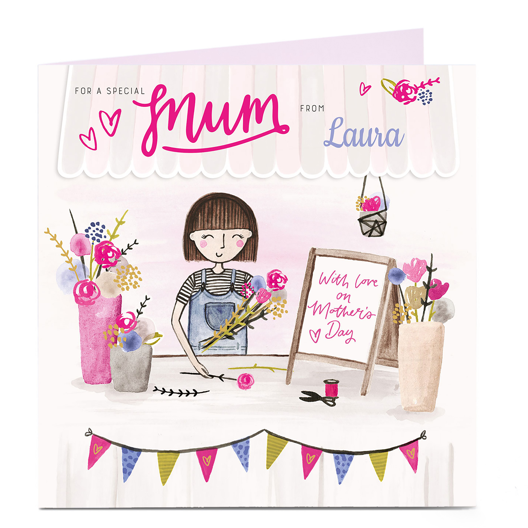 Personalised Mother's Day Card - Florist