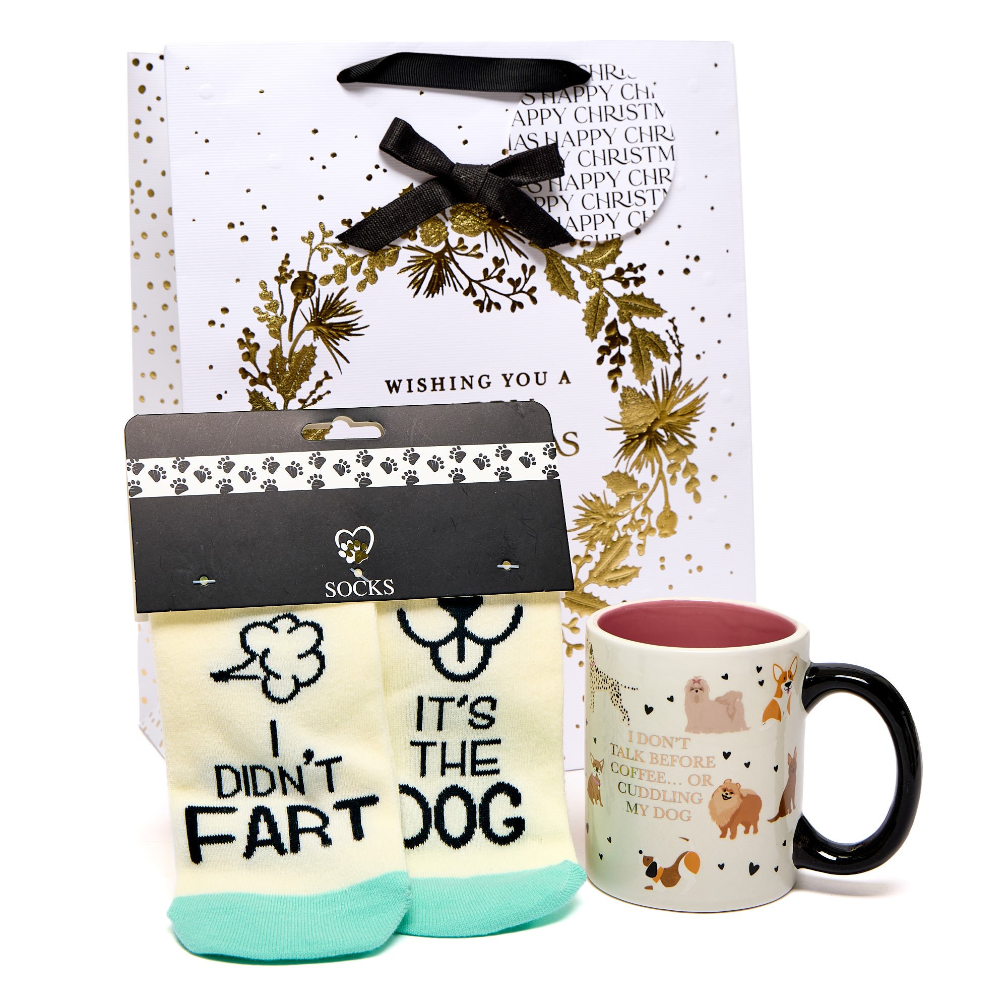 Happy Howl-idays Dog Lover Christmas Gift Bundle