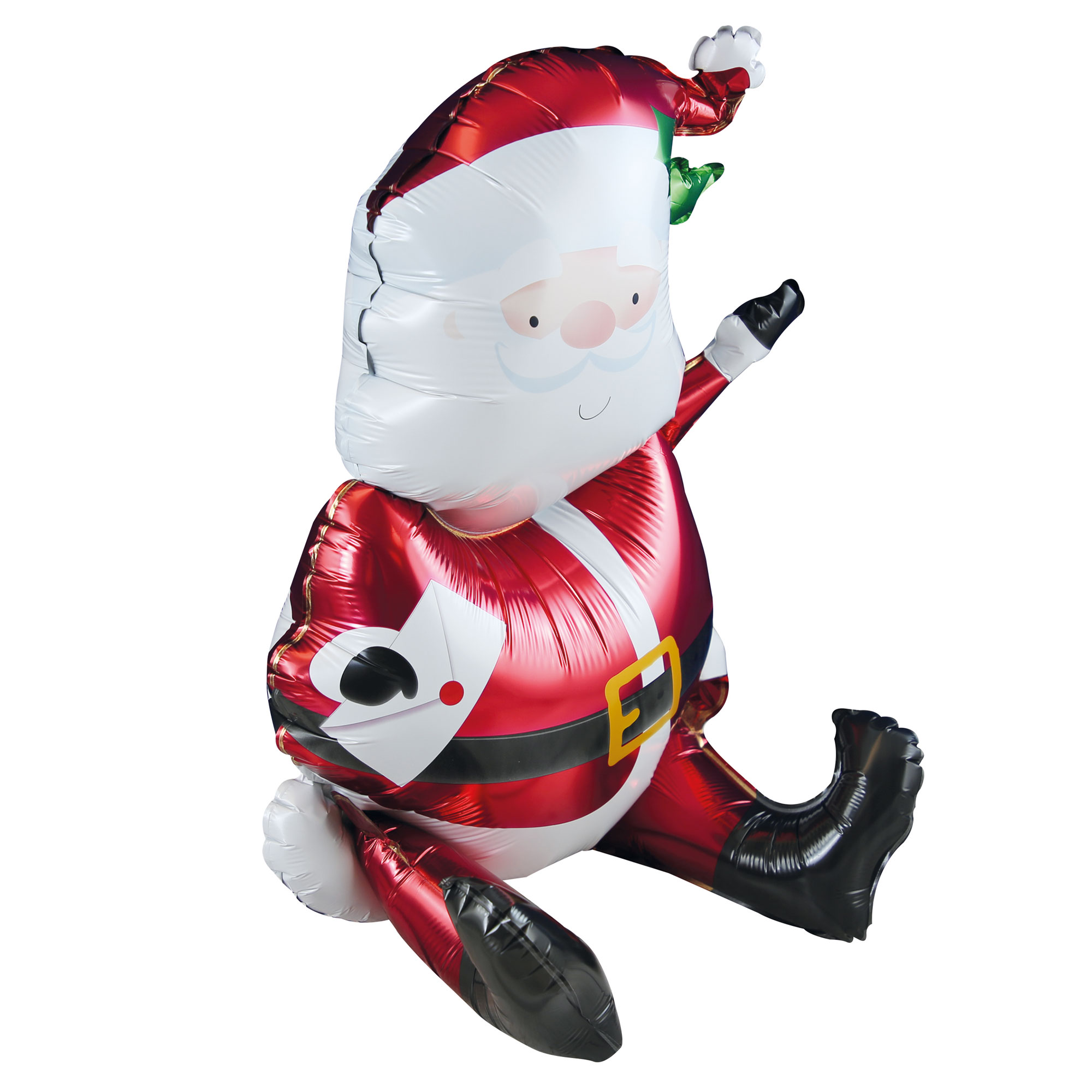 Sitting Santa Foil Air-Fill Balloon
