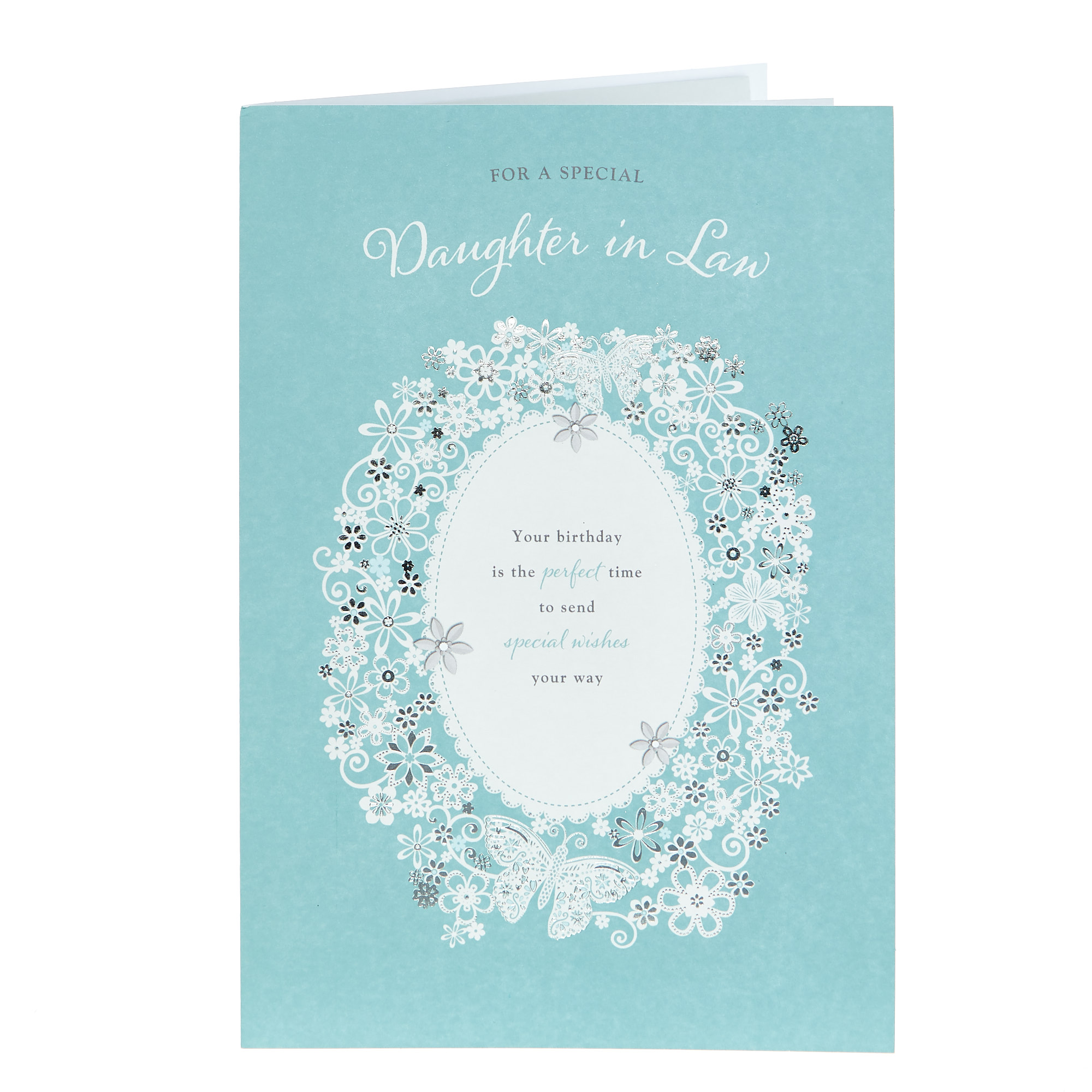 Birthday Card - Special Daughter In Law Floral Frame