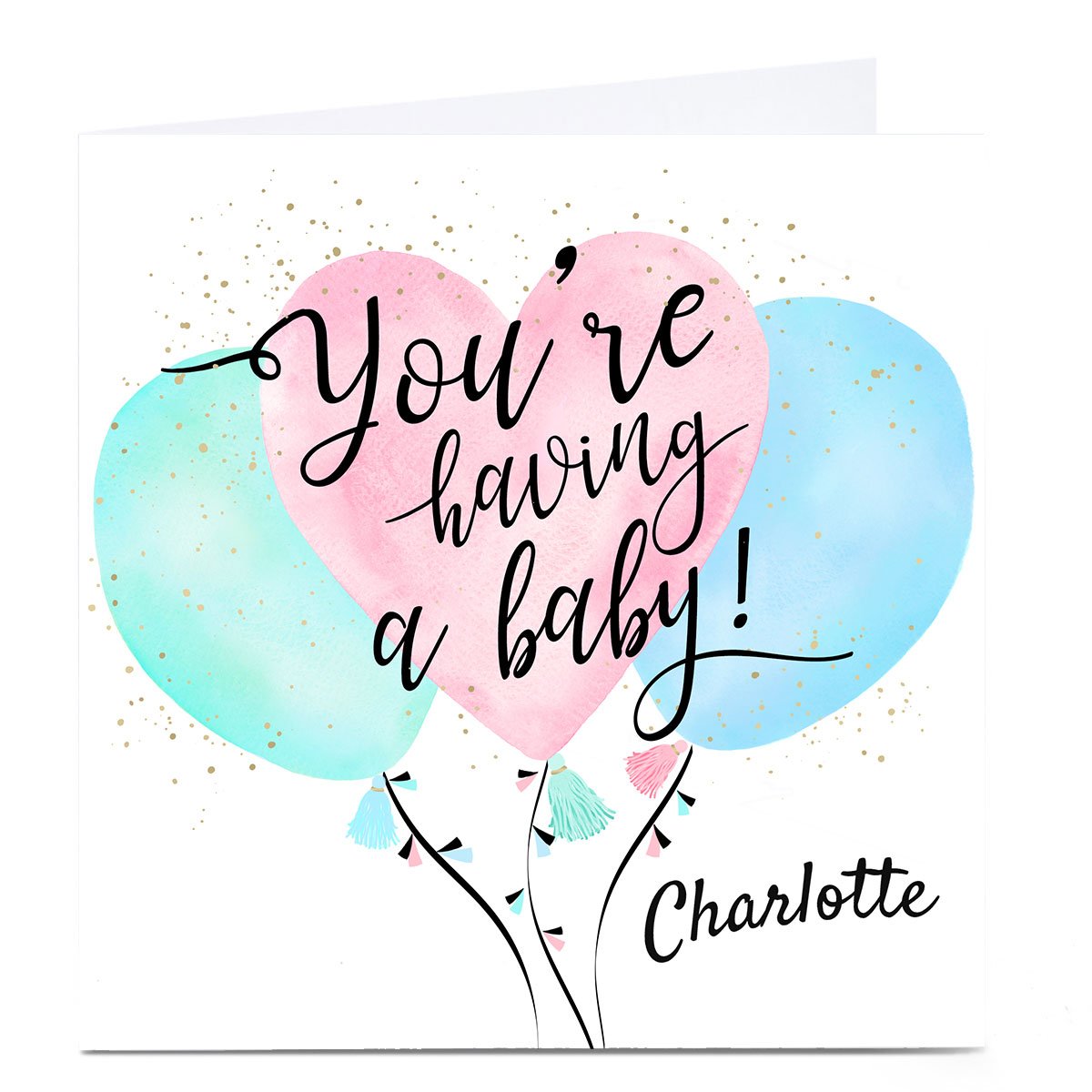 Personalised Congratulations Card - You're Having A Baby!