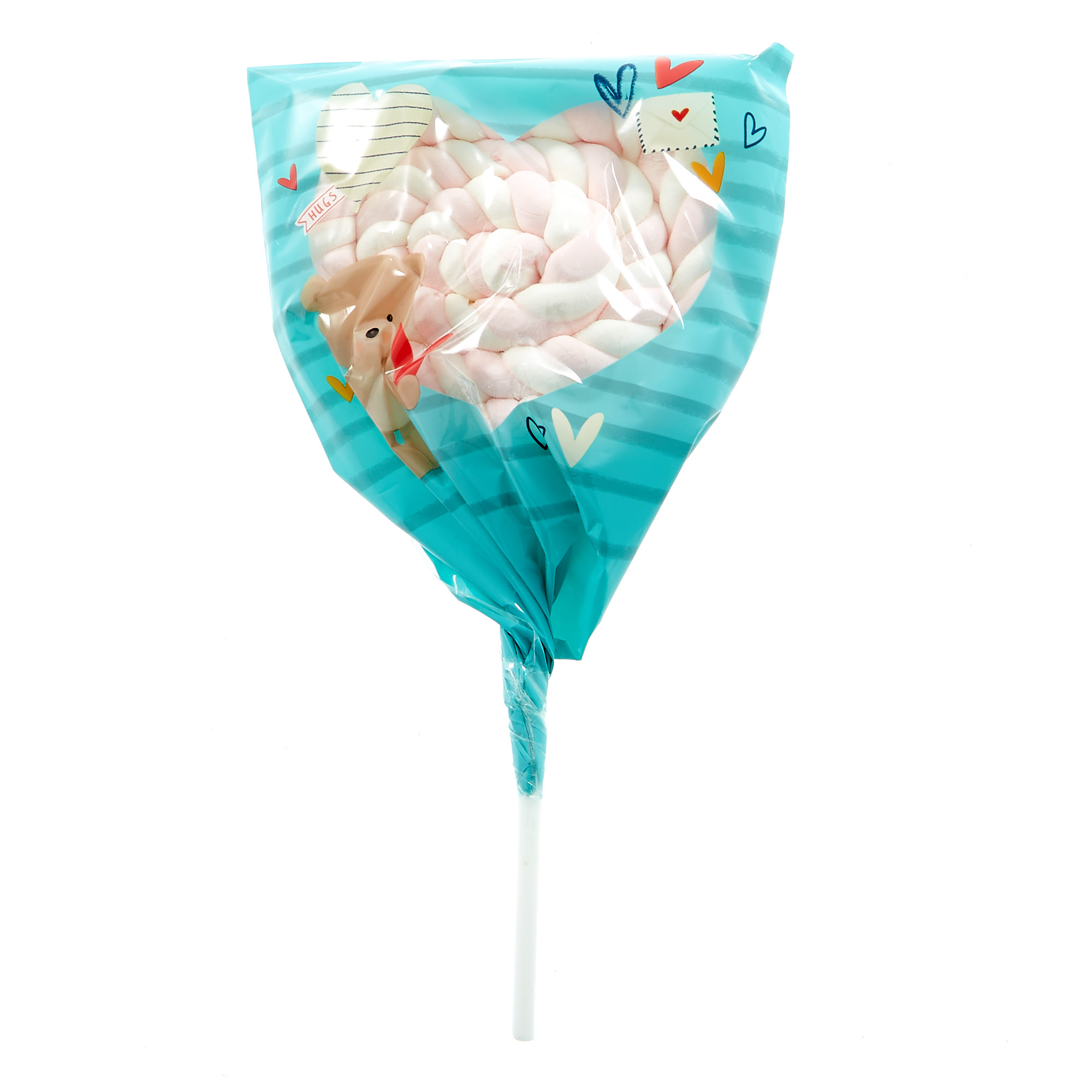 Strawberry Flavour Marshmallow Lollies - Pack Of 12