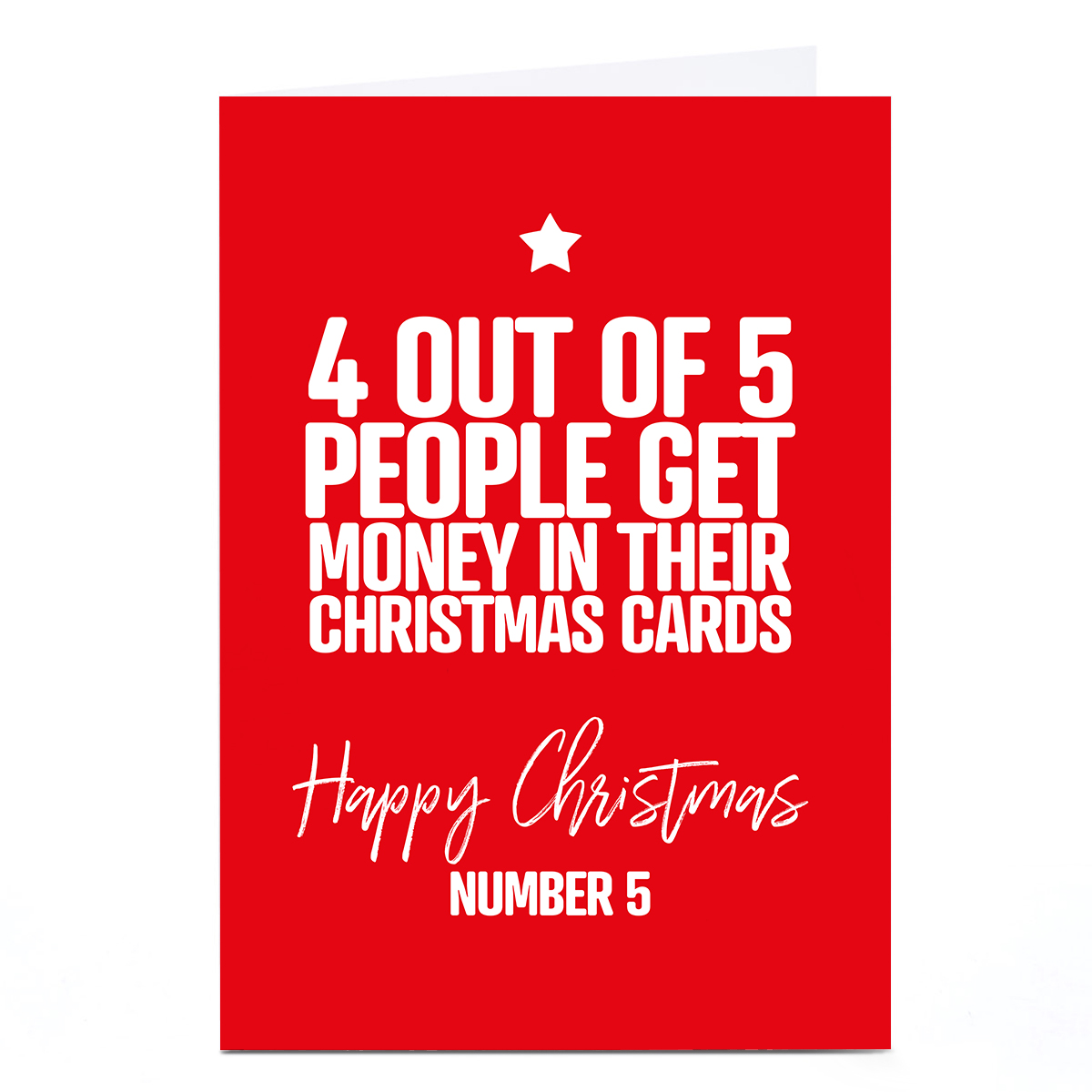 Personalised Punk Christmas Card - 4 out of 5