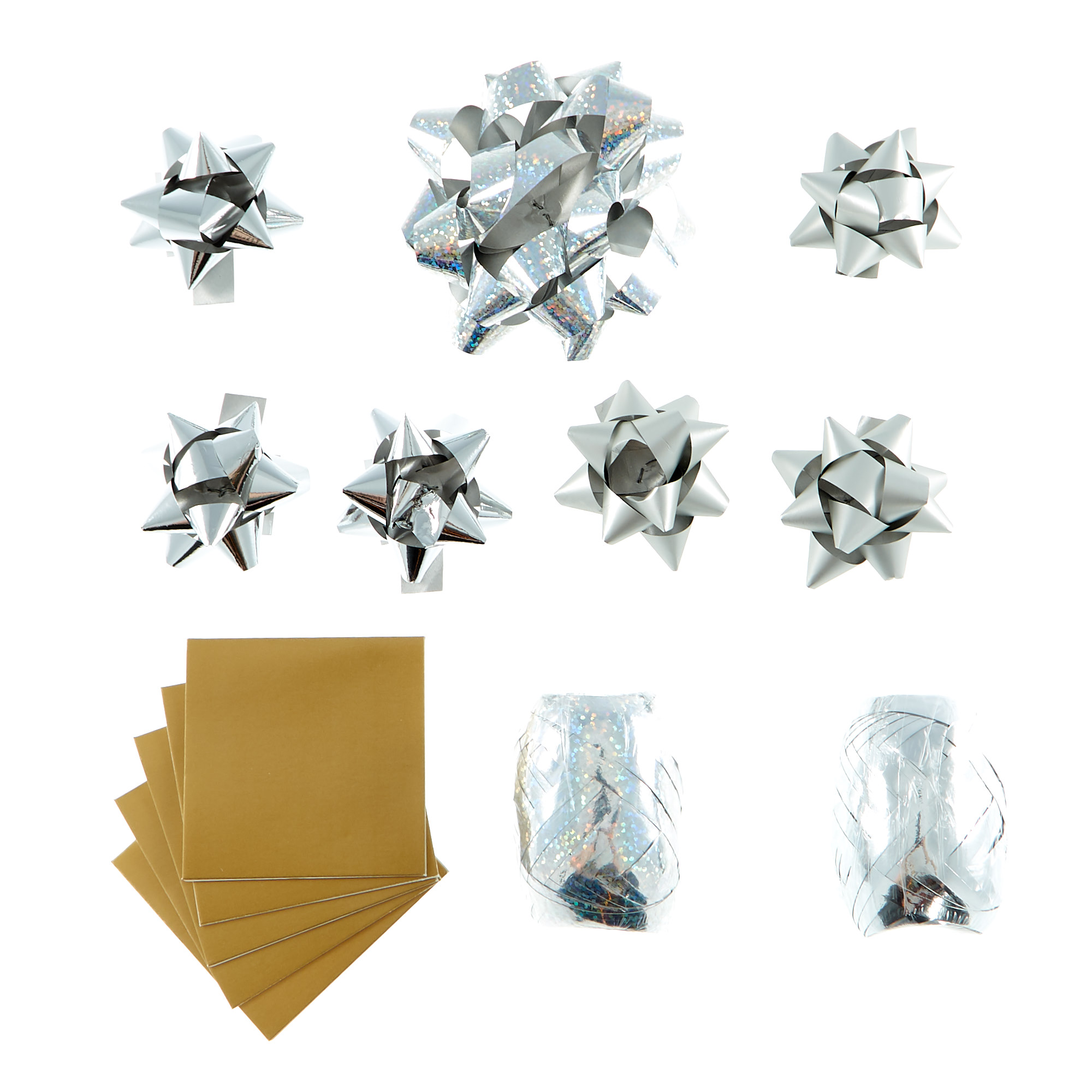 Wintery Christmas Wrapping Paper Pack - 4 Rolls & Accessories 