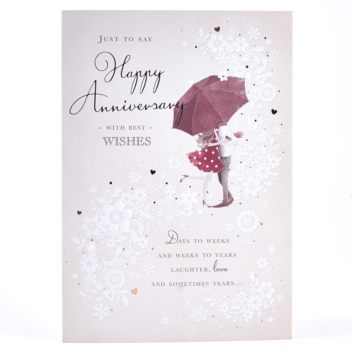 Anniversary Card - Couple Under Umbrella