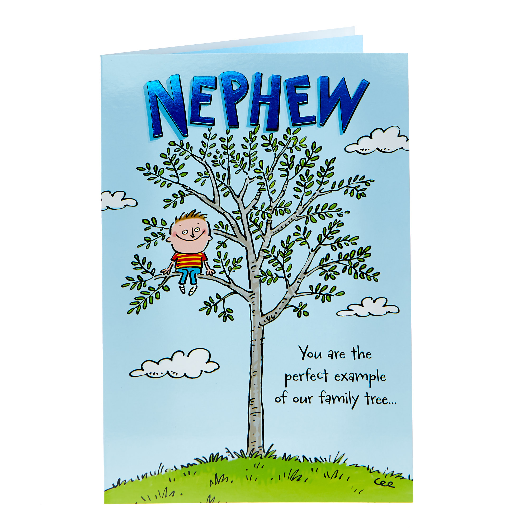 Birthday Card - Nephew, Family Tree